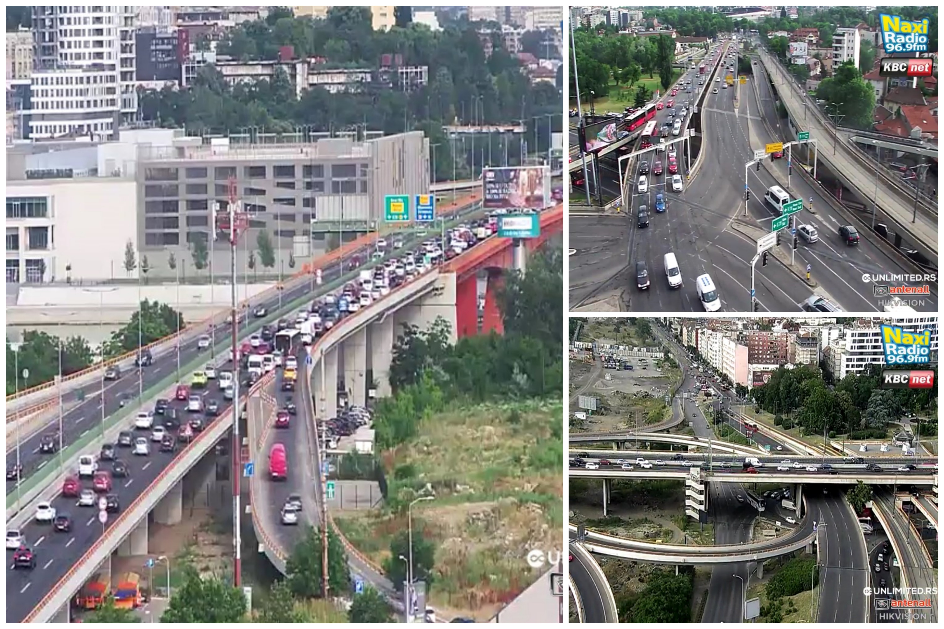 Gazela, Autokomanda, Sajam, Mostarska petlja, gužva, saobraćaj, kombo Foto: Naxi kamere