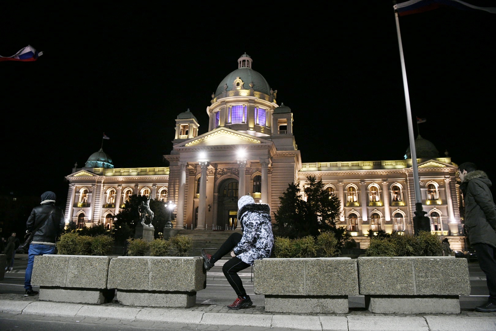 Beograd 16.03.2021. Protest ugostitelja ispred Skupštine Srbije Foto: Vesna Lalić/Nova.rs