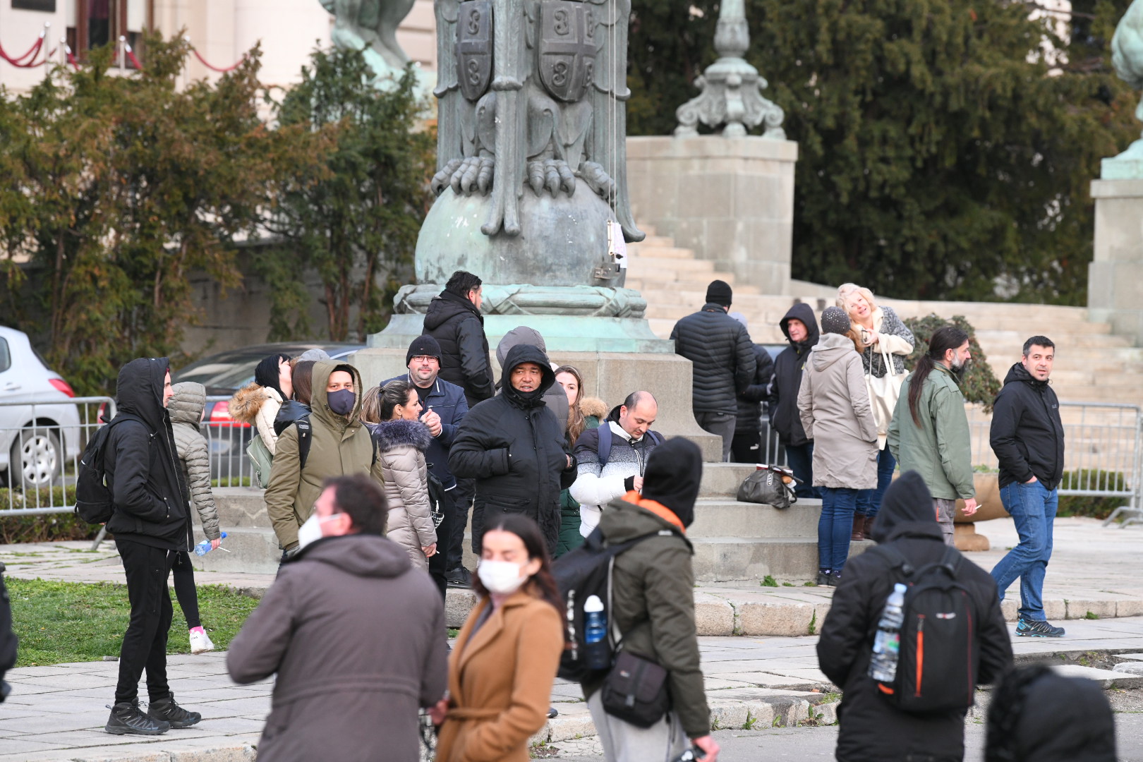 Beograd 16.03.2021. Protest ugostitelja ispred Skupštine Srbije Foto: Vesna Lalić/Nova.rs