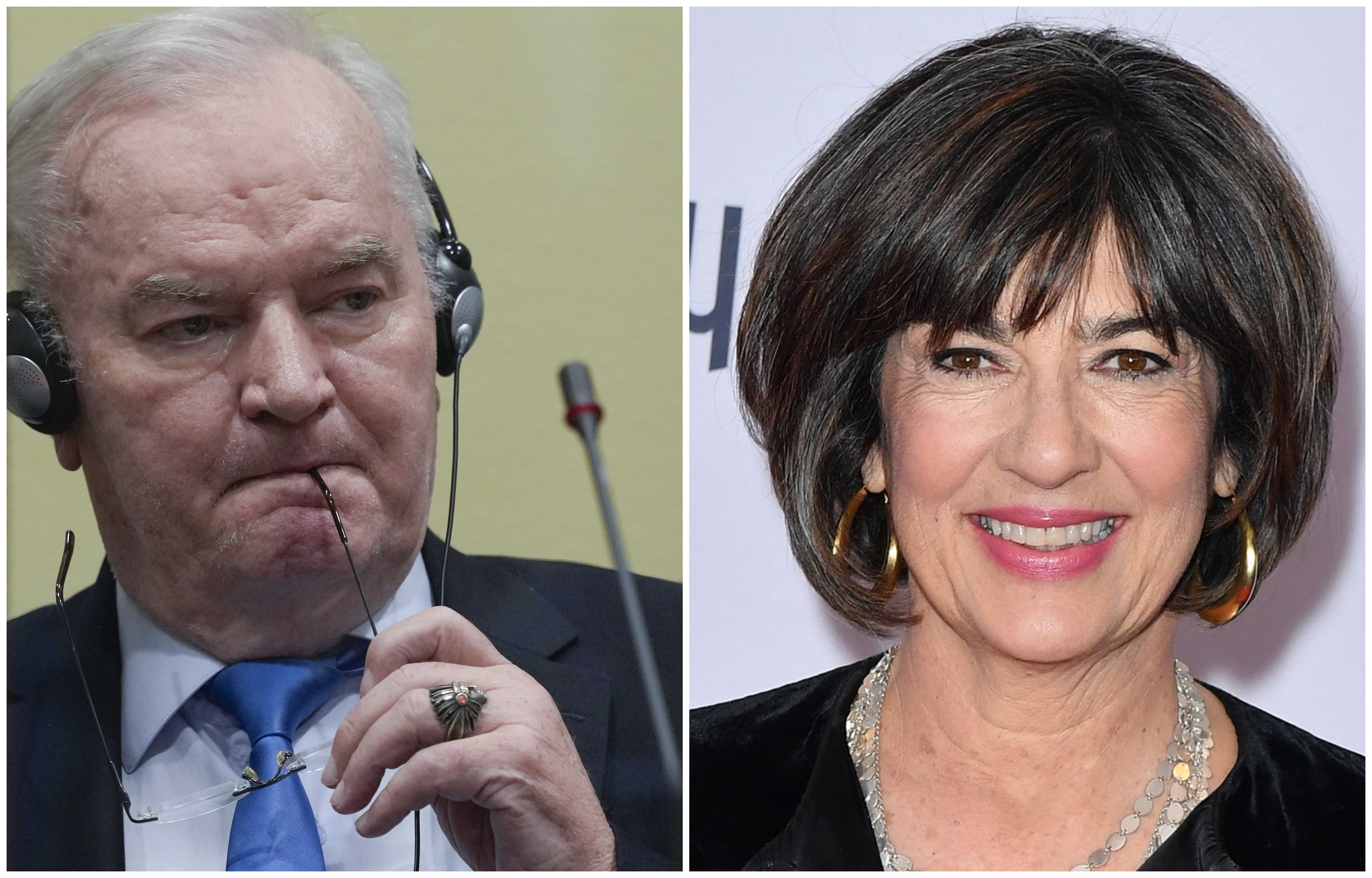 collage Christiane Amanpour i maldic