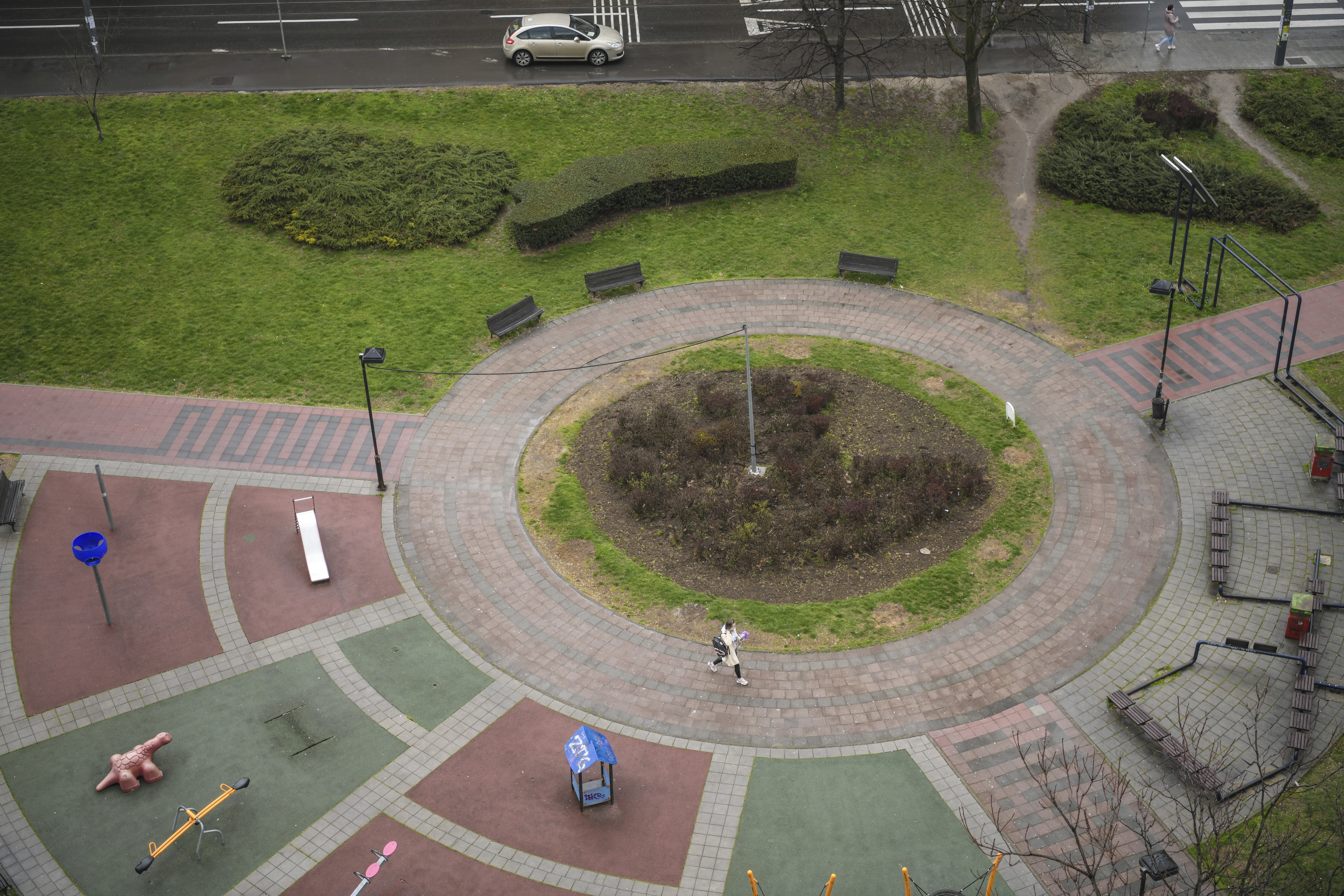Beograd 17. mart 2021. Park kod Slavije Miticeva rupa u kome ce biti izgradjen stambeni kompleks Foto:Dragan Mujan/Nova.rs