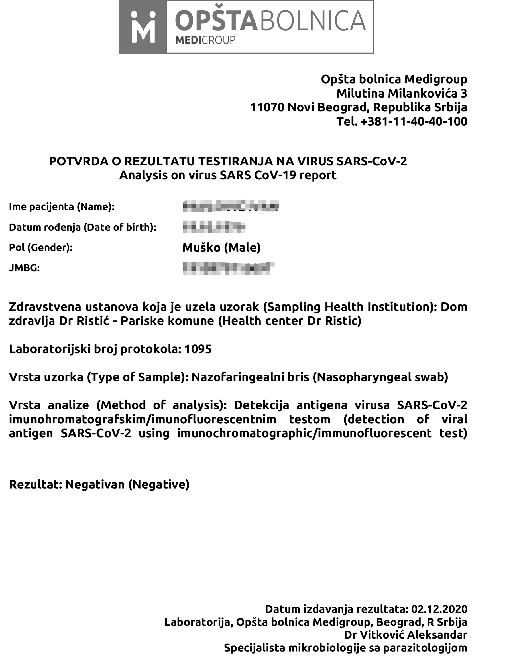 analiza rezultati testiranje vakcina kovid