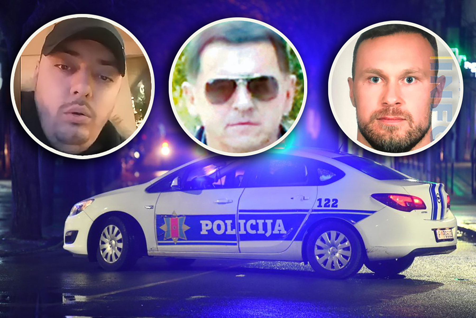 Radoje Zvicer, Slobodan Kašćelan i Veljko Belivuk