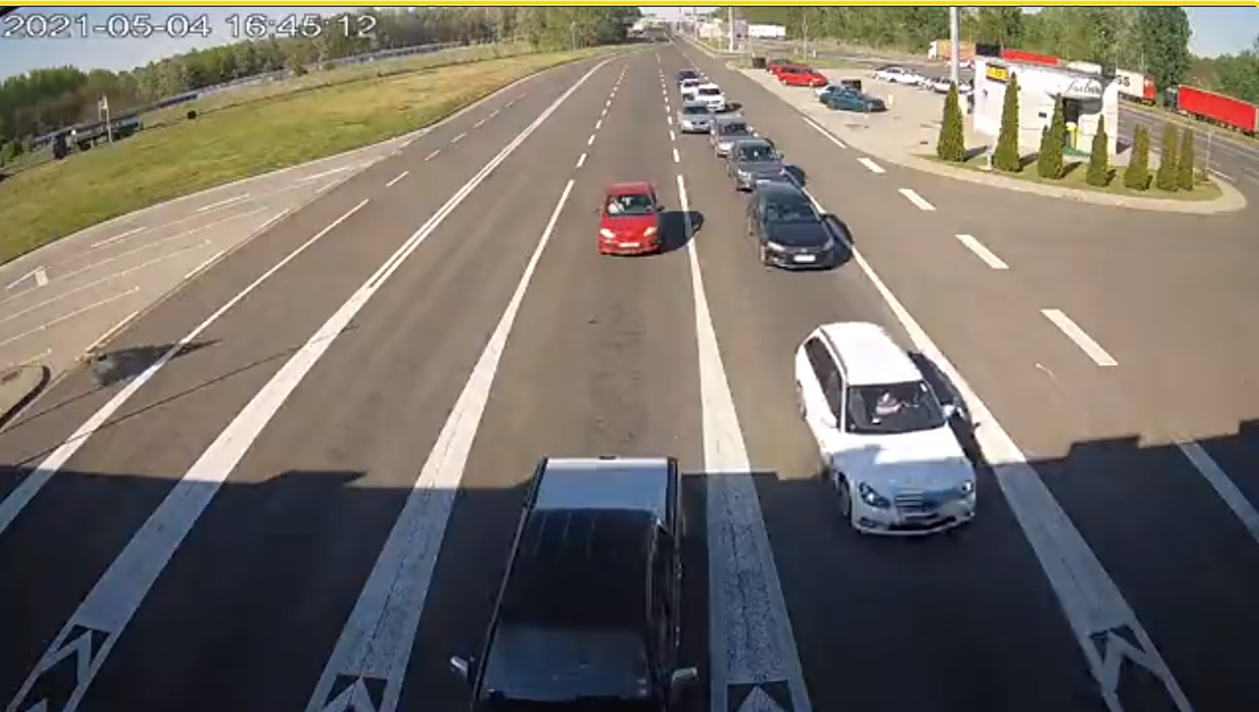 Horgoš E-75 Ulaz u Srbiju granični prelaz