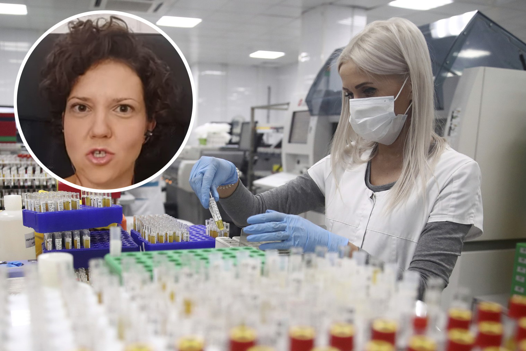 Invitro lab running COVID-19 tests in Moscow