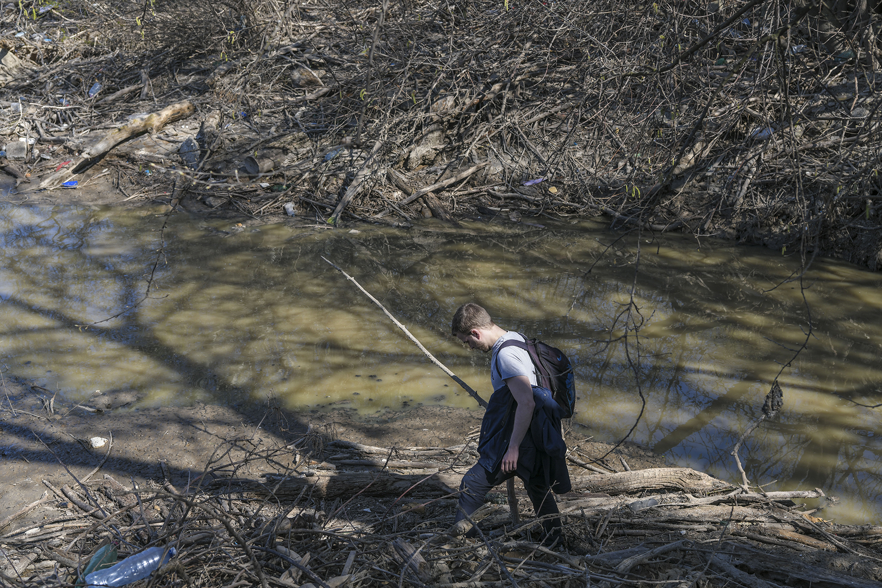 Beograd 31.03.2021. Ada Huja, Mesto gde je pronadjeno telo Vladimira Cvijana, Vladimir Cvijan, Marko Radonjic, novinar Nova.rs Foto: Dragan Mujan/Nova.rs