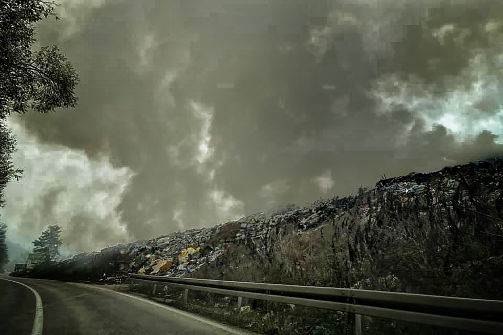 Prijepolje, gori deponija u Prijepolju, požar, djubre, đubre, smeće Foto: SS/nova.rs
