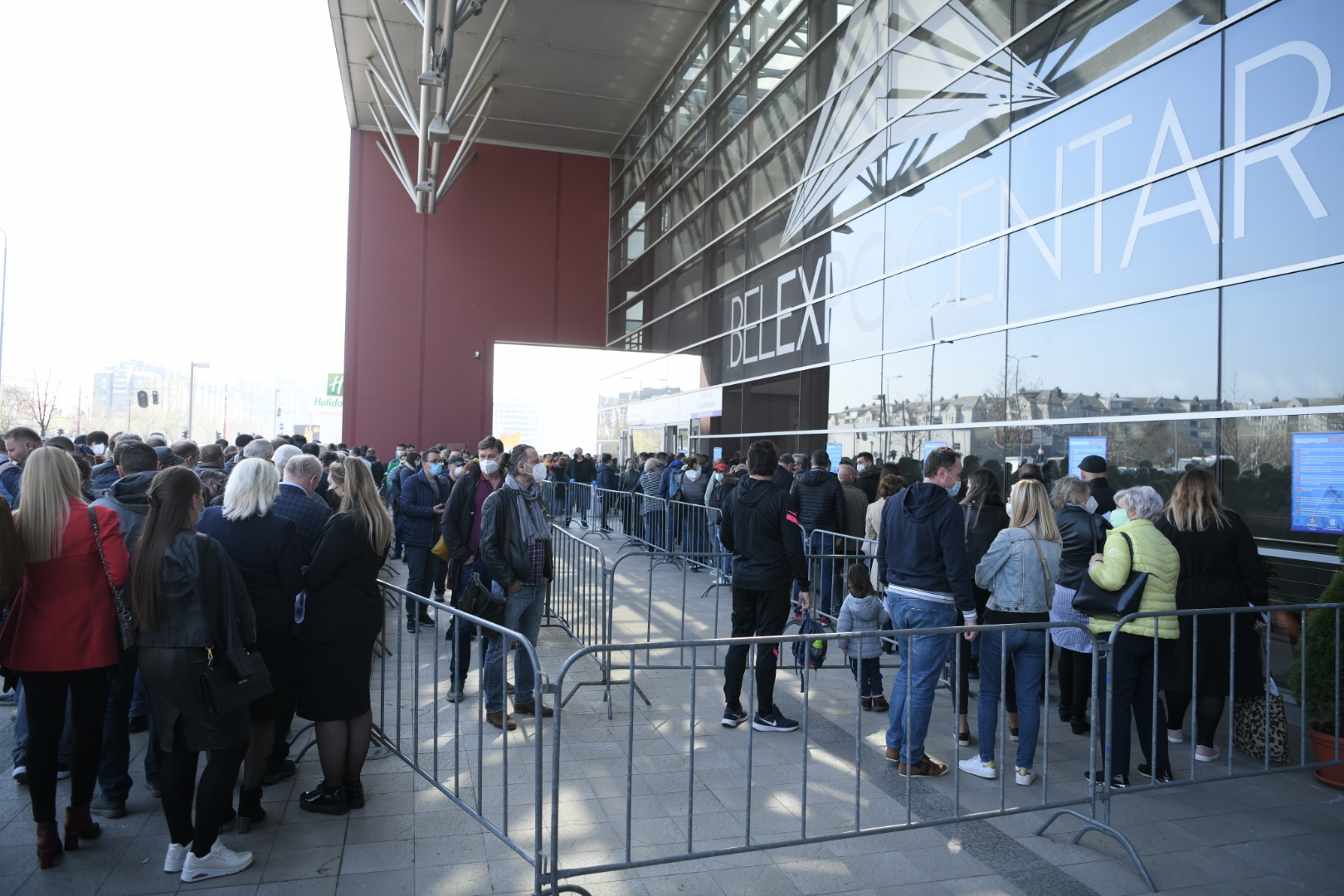 Beograd 27. mart 2021. Vakcinacija u Belexpo centru, vakcina, Belekspo centar privrednici iz regiona Foto:Dragan Mujan/Nova.rs