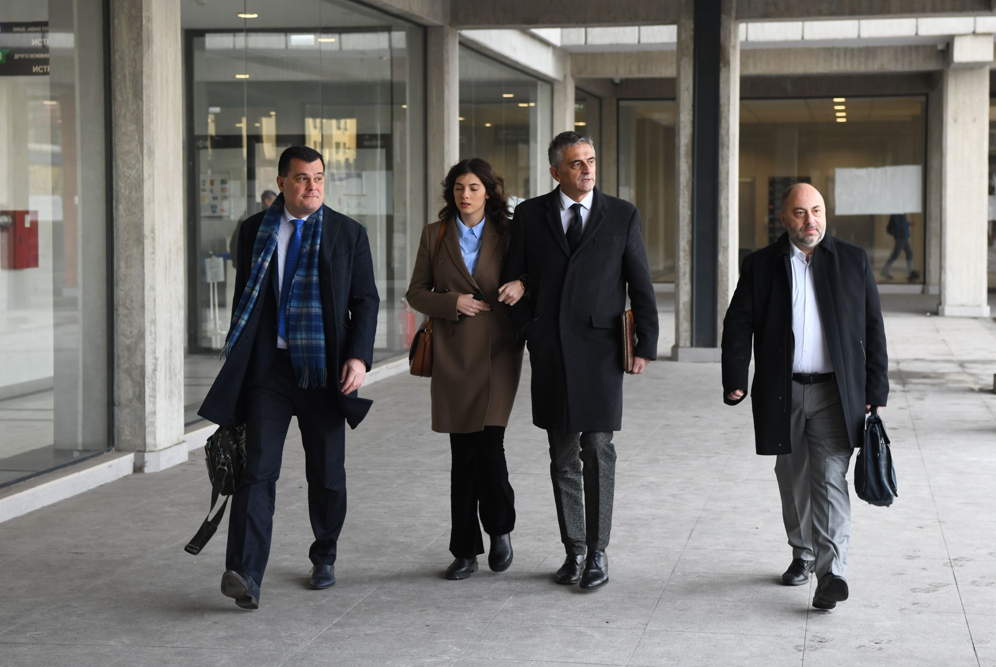 Beograd, 21.01.2021. Palata pravde, tužilaštvo, Iva Ilinčić, otac Srđan, advokat Jugoslav Tintor, Denis Bećirić, saslušanje povodom slučaja zlostavljanja od strane Mike Aleksića Foto: Goran Srdanov/Nova.rs