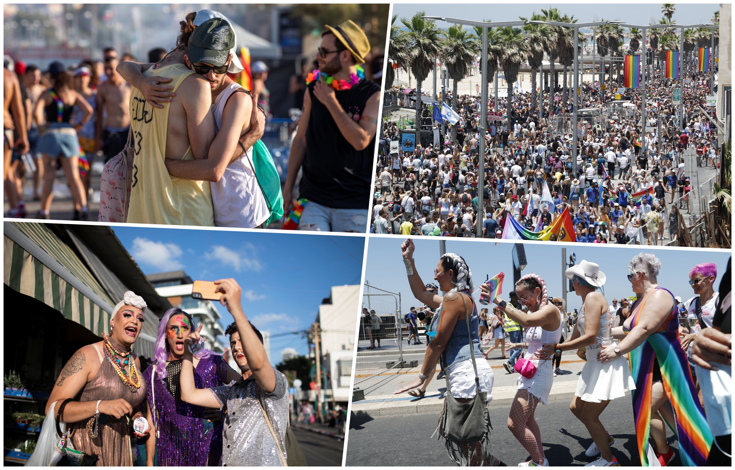 collage parada Tel Aviv Pride Parade