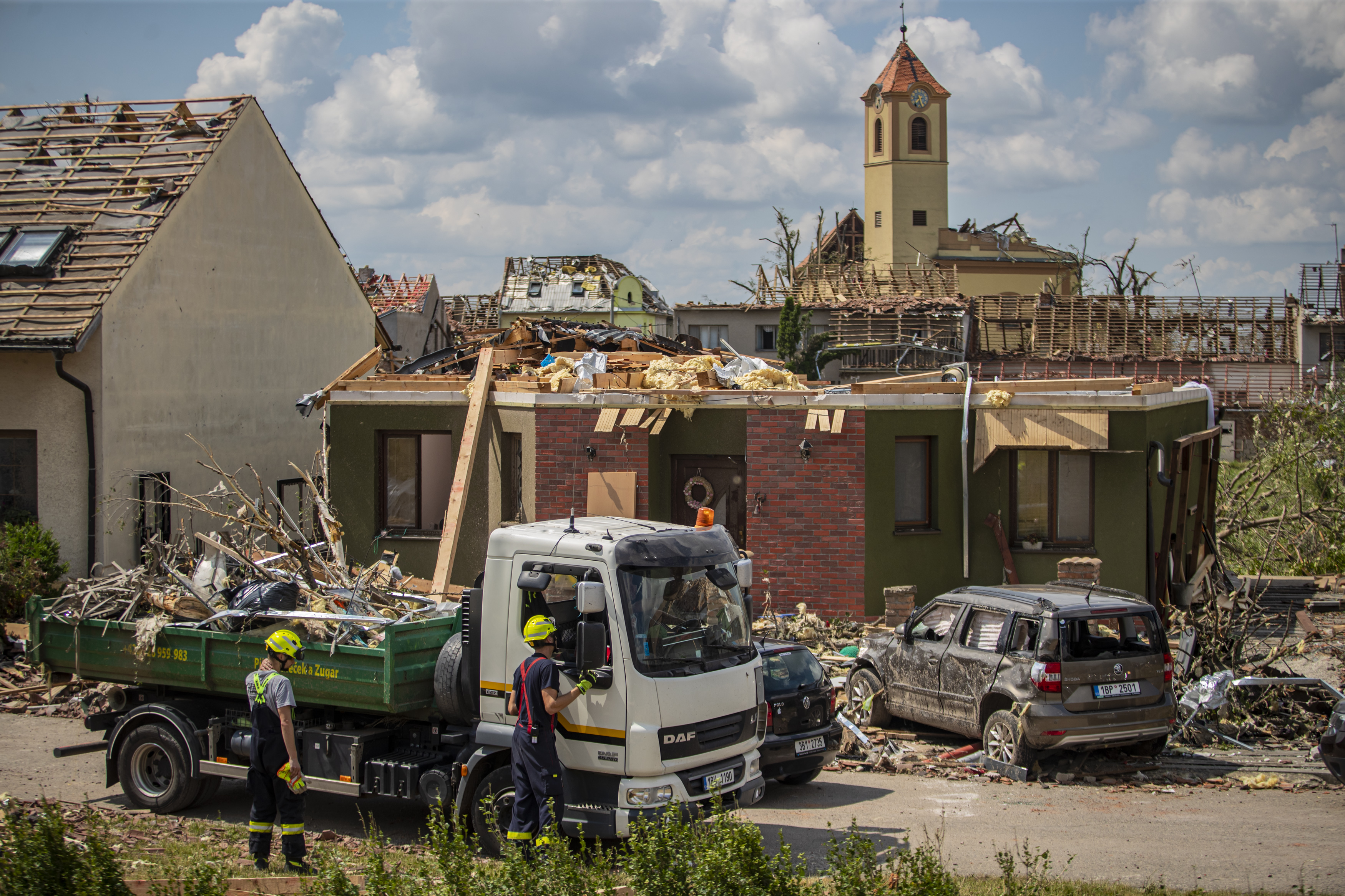 Tornado hits South Moravia region in Czech Republic's south-east