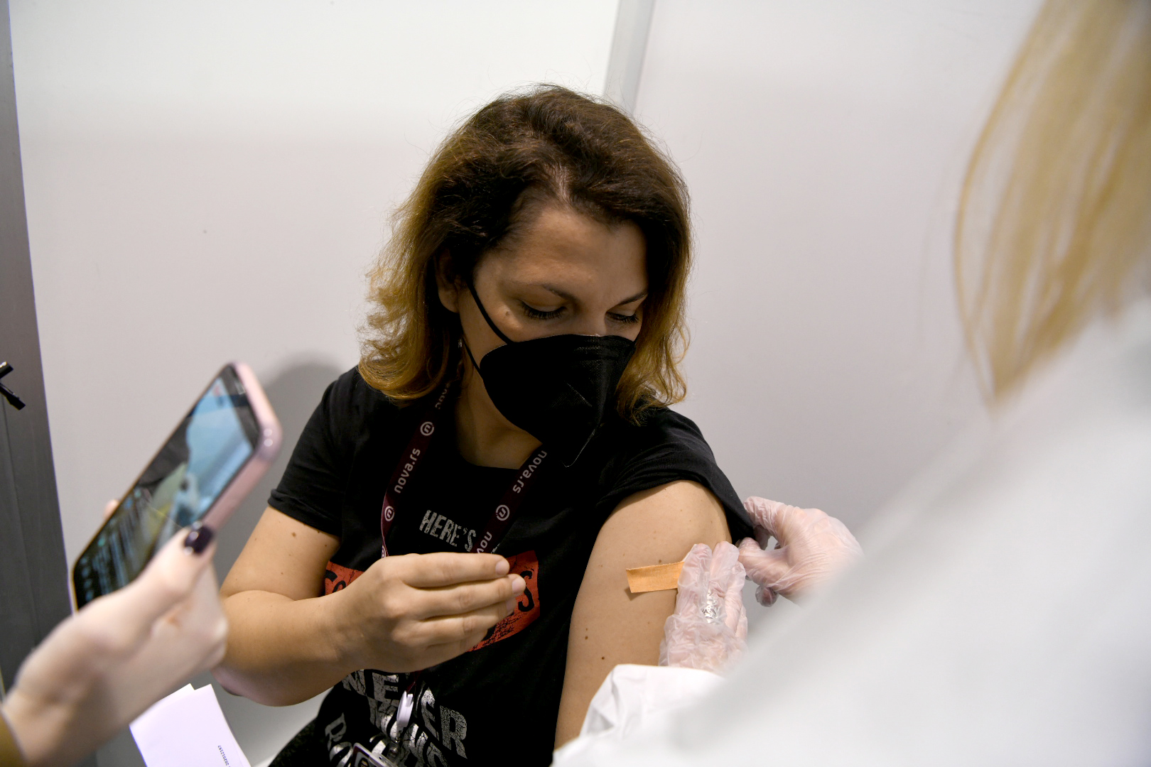 Beograd 21.01.2021. Beogradski sajam Vakcinacija Jelena Tusup, vakcina, primanje vakcine