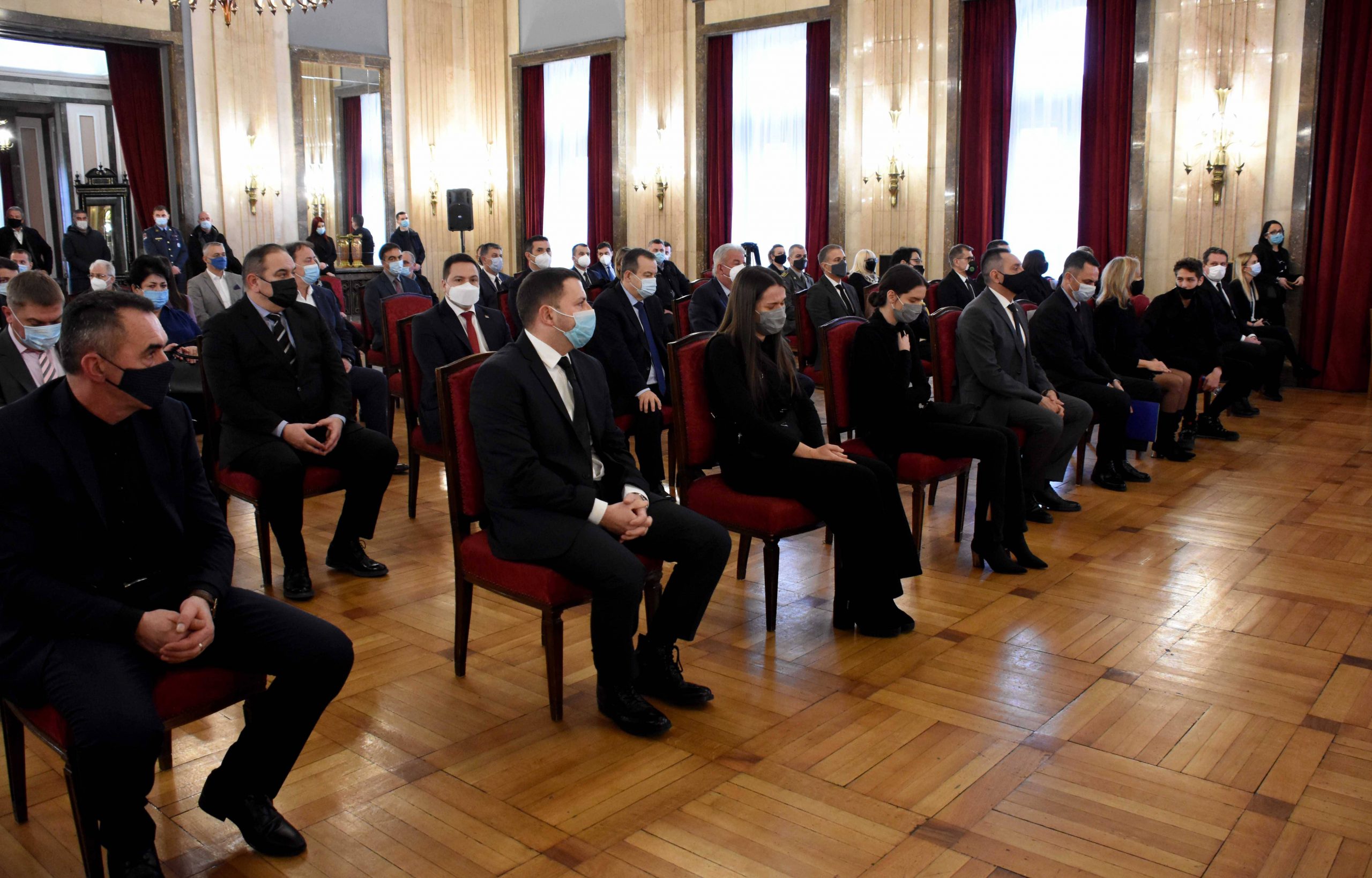 Beograd, 26.01.2021. - Komemoracija povodom smrti nacelnika Sektora za vanredne situacije i pomocnika ministra unutrasnjih poslova Predraga Marica odrzana je danas u Skupstini grada Beograda. (BETAPHOTO/MUP SRBIJE/MO)