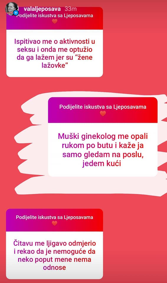 iskustva iz ginekološke ordinacije