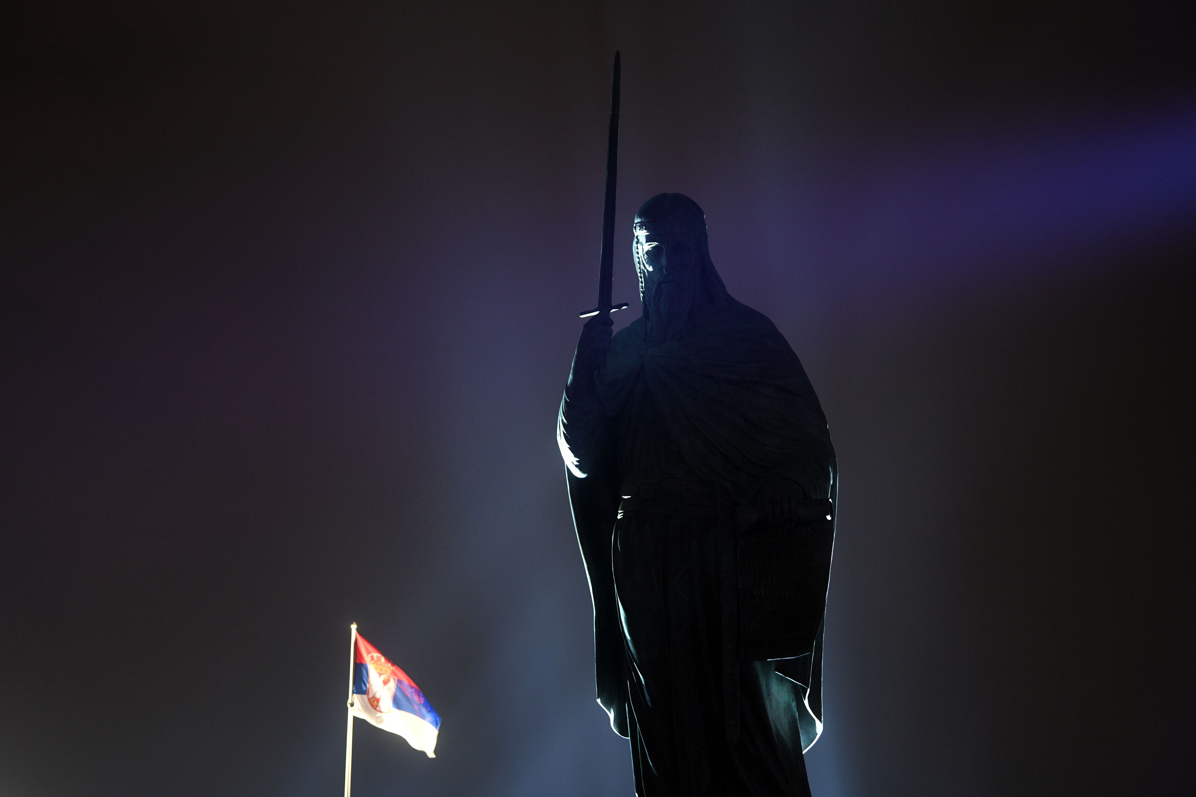 Beograd 27. januar 2021. Svecano otvaranje spomenika Stefanu Nemanji na Savskom trgu Foto:Filip Krainčanić/Nova.rs