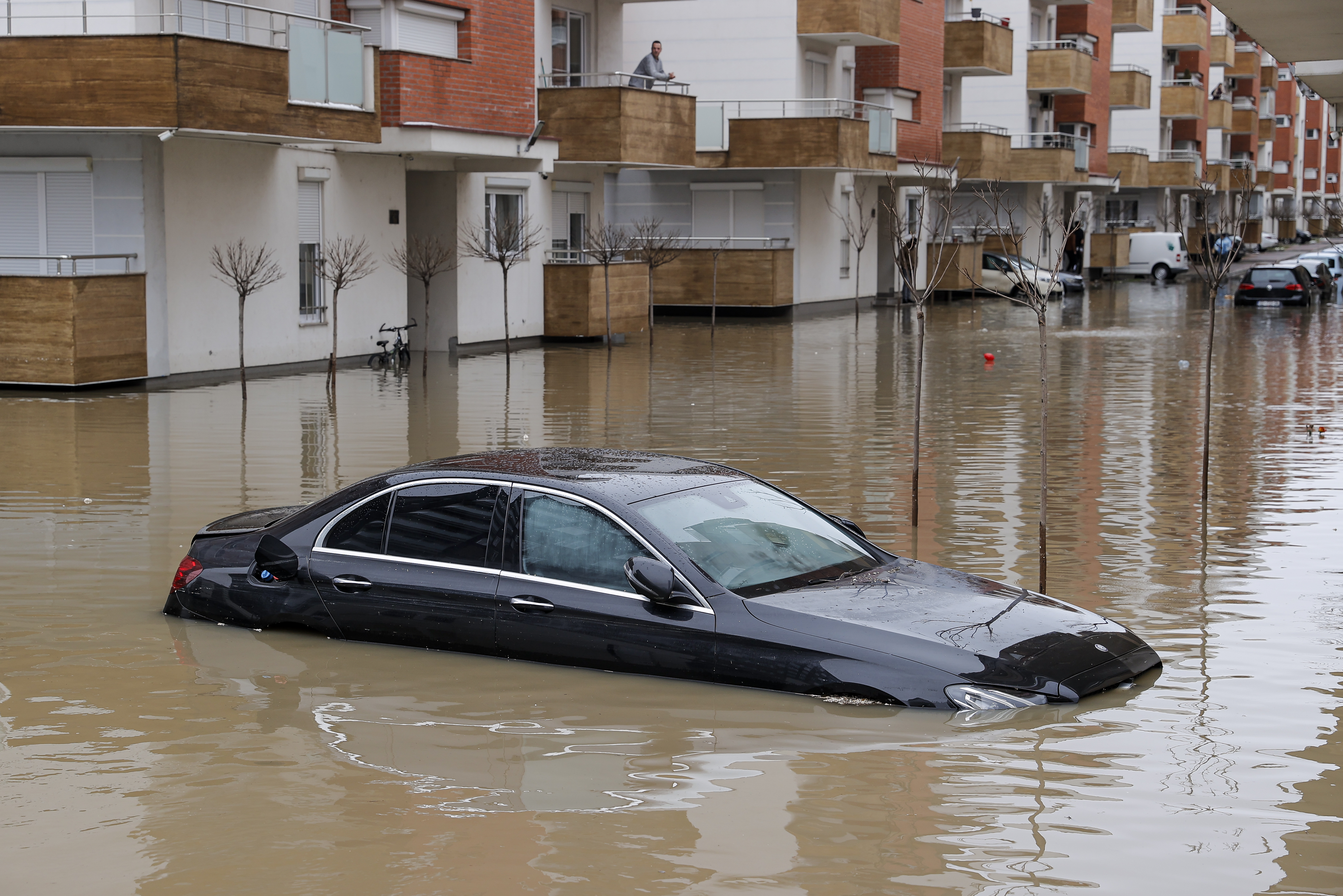 Heavy rain showers flooded different parts in Kosovo