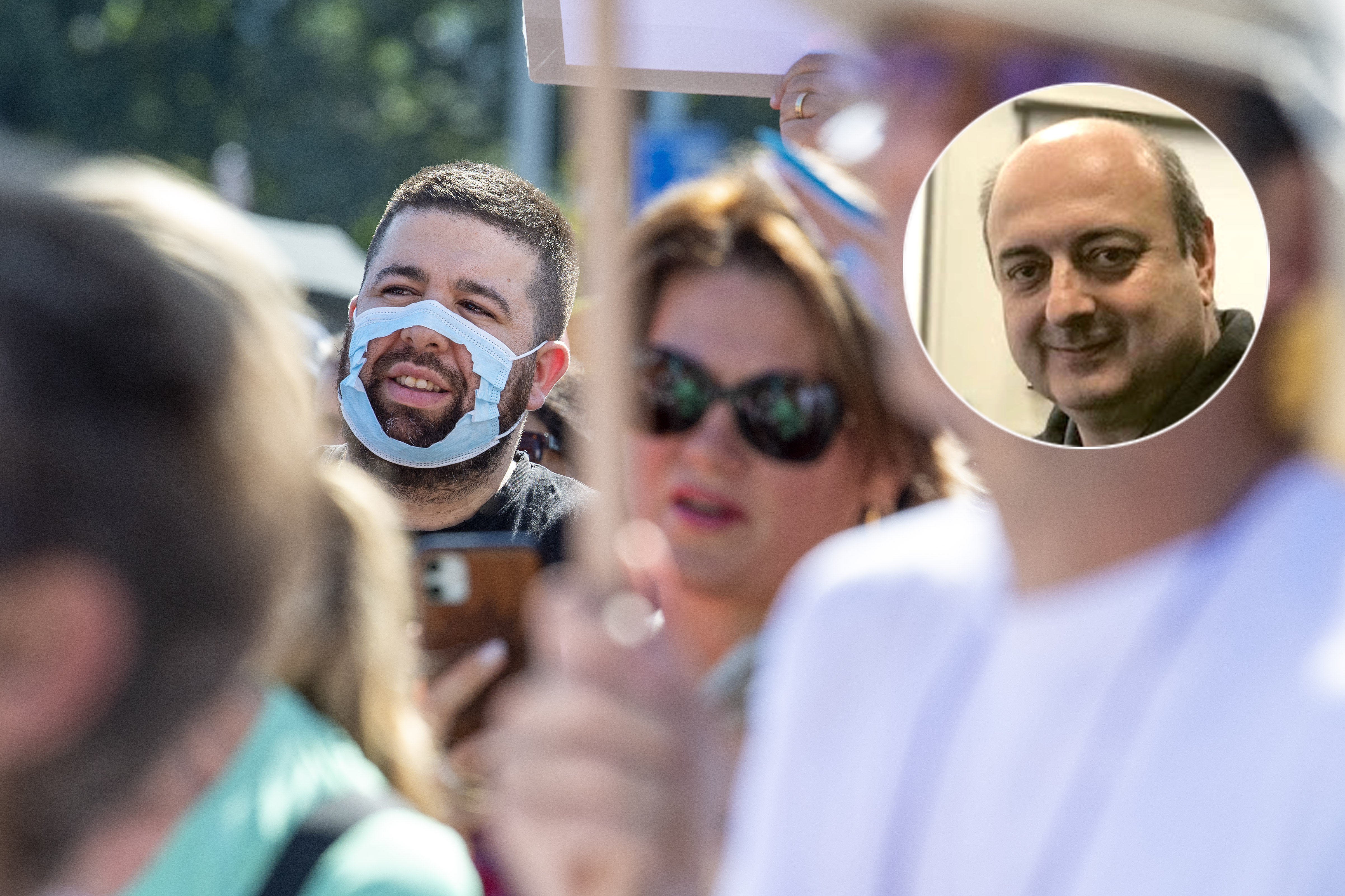 Anti-mask movement demonstration in Geneva