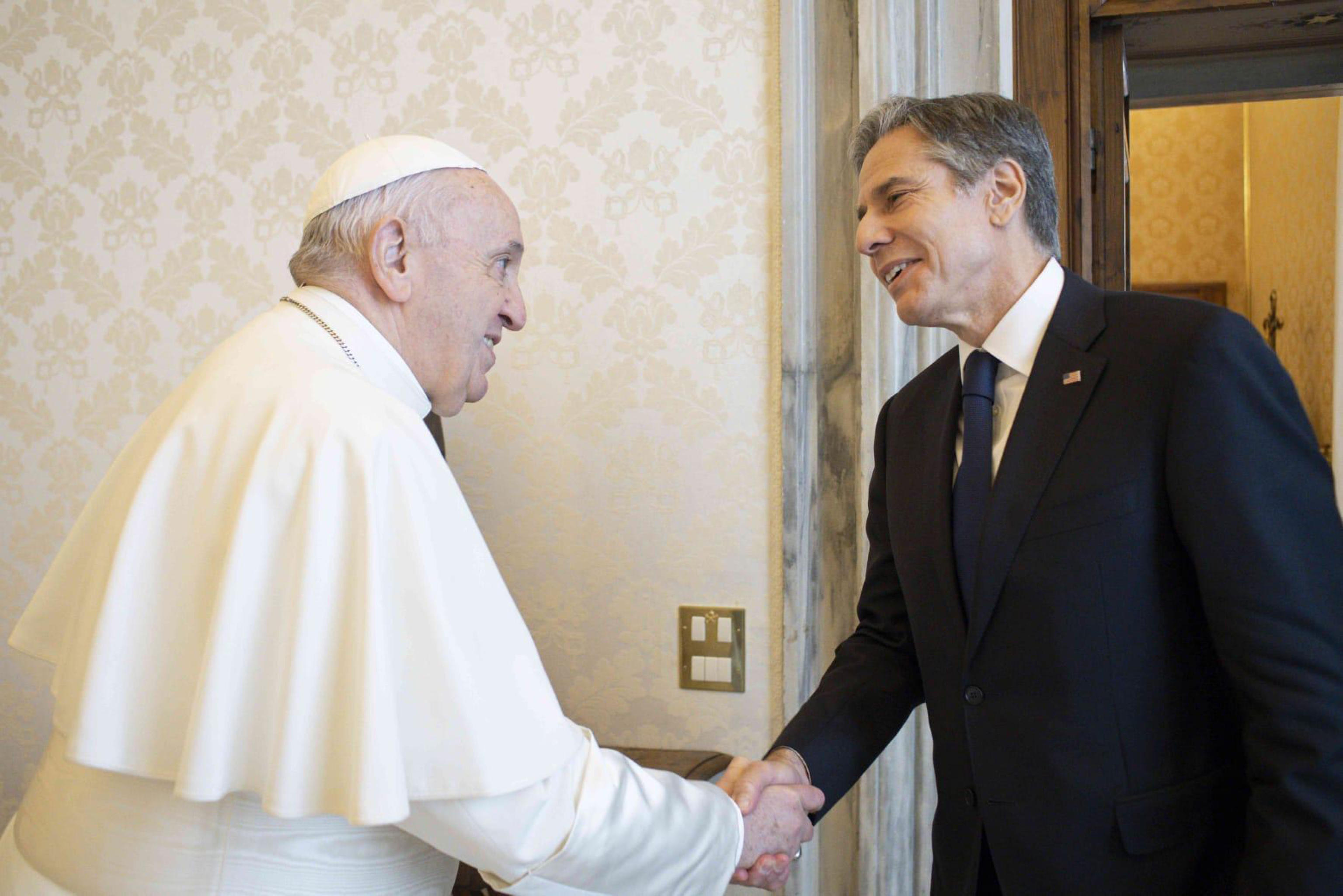 Pope Francis meets US Secretary of State Antony Blinken