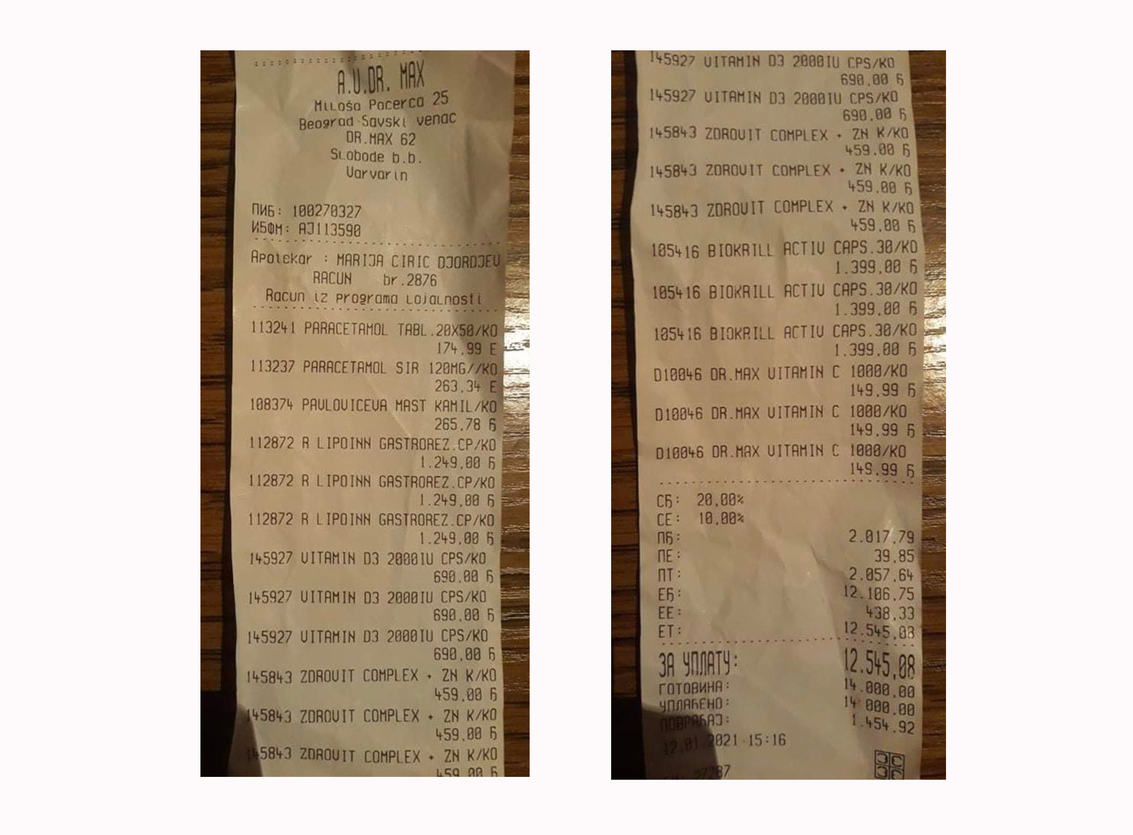 računi apoteka