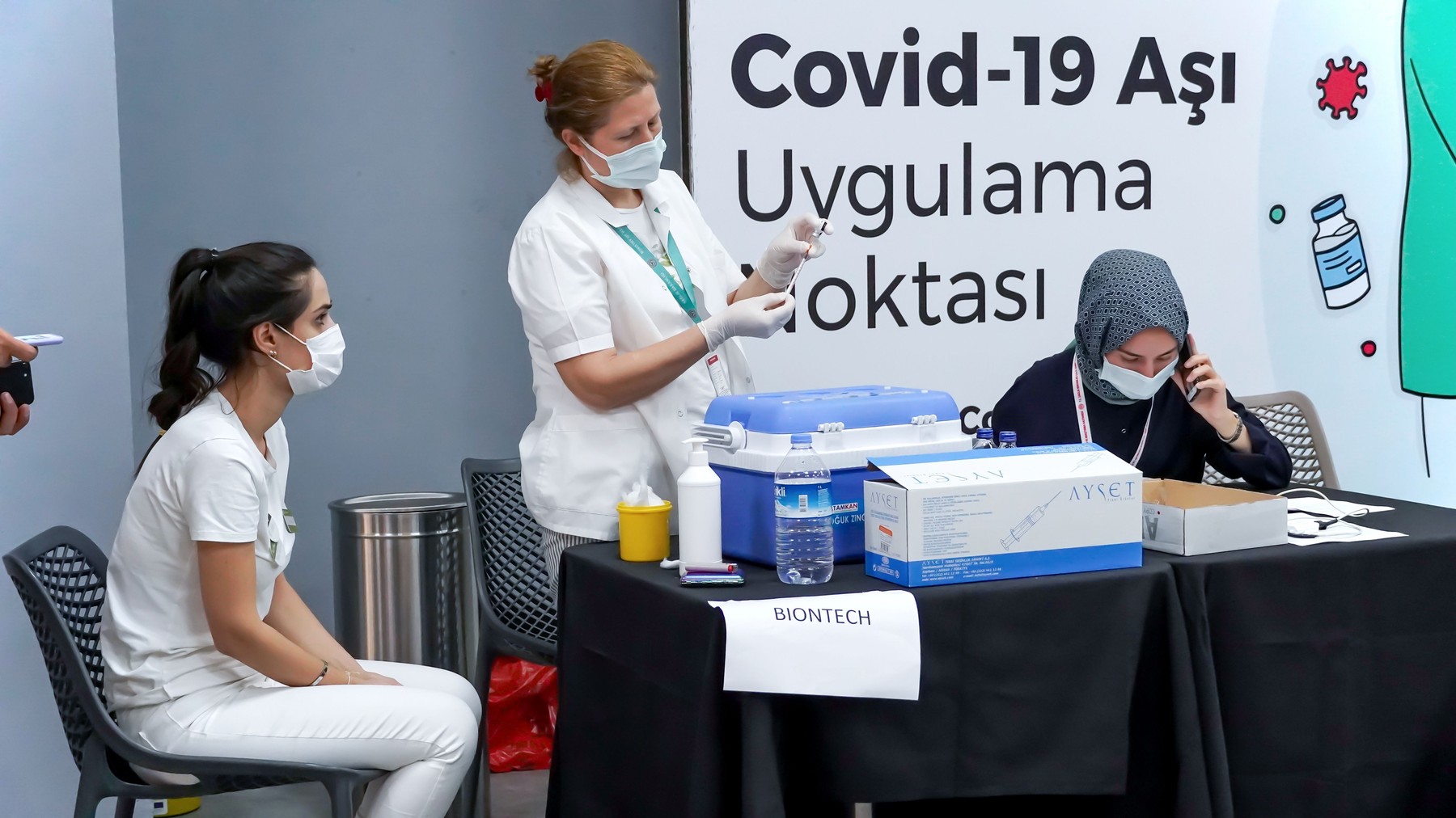 Turkish people receive Covid-19 vaccine, Izmir, Turkey - 29 Jun 2021