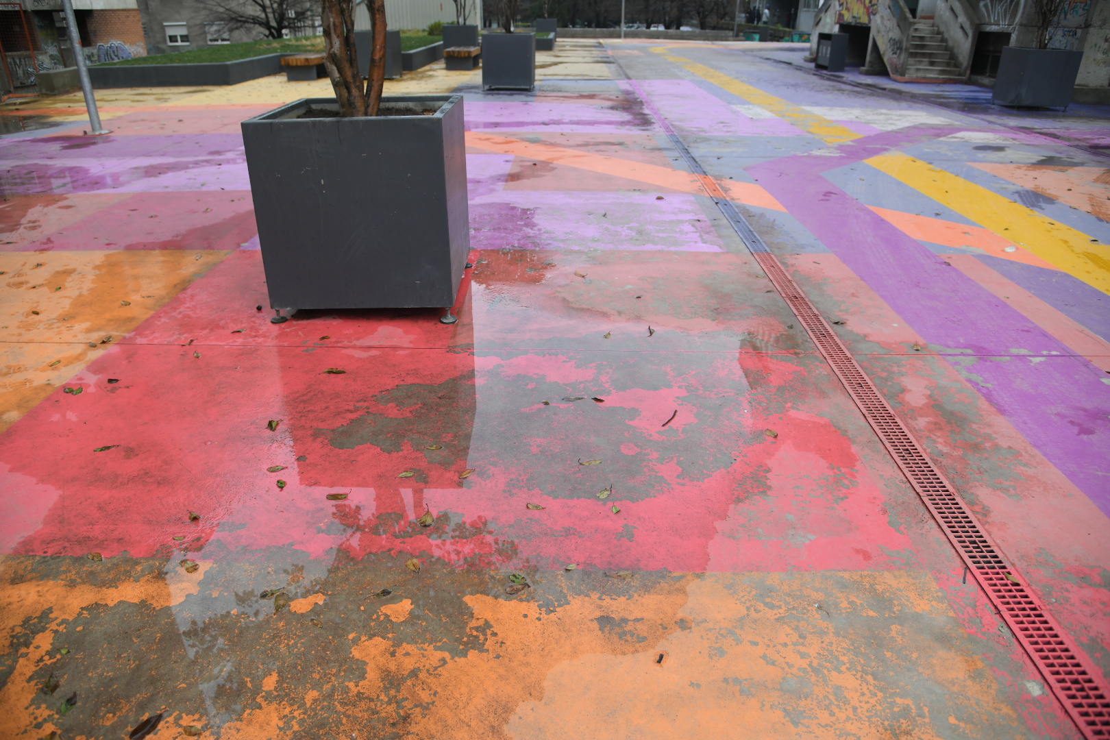 Beograd 01.02.2021. Plato Raše Popova, prolaz između, izmedju, ulica 27. marta i Knez Danilove, Raša Popov, spomenik Foto: Nemanja Jovanović/Nova.rs