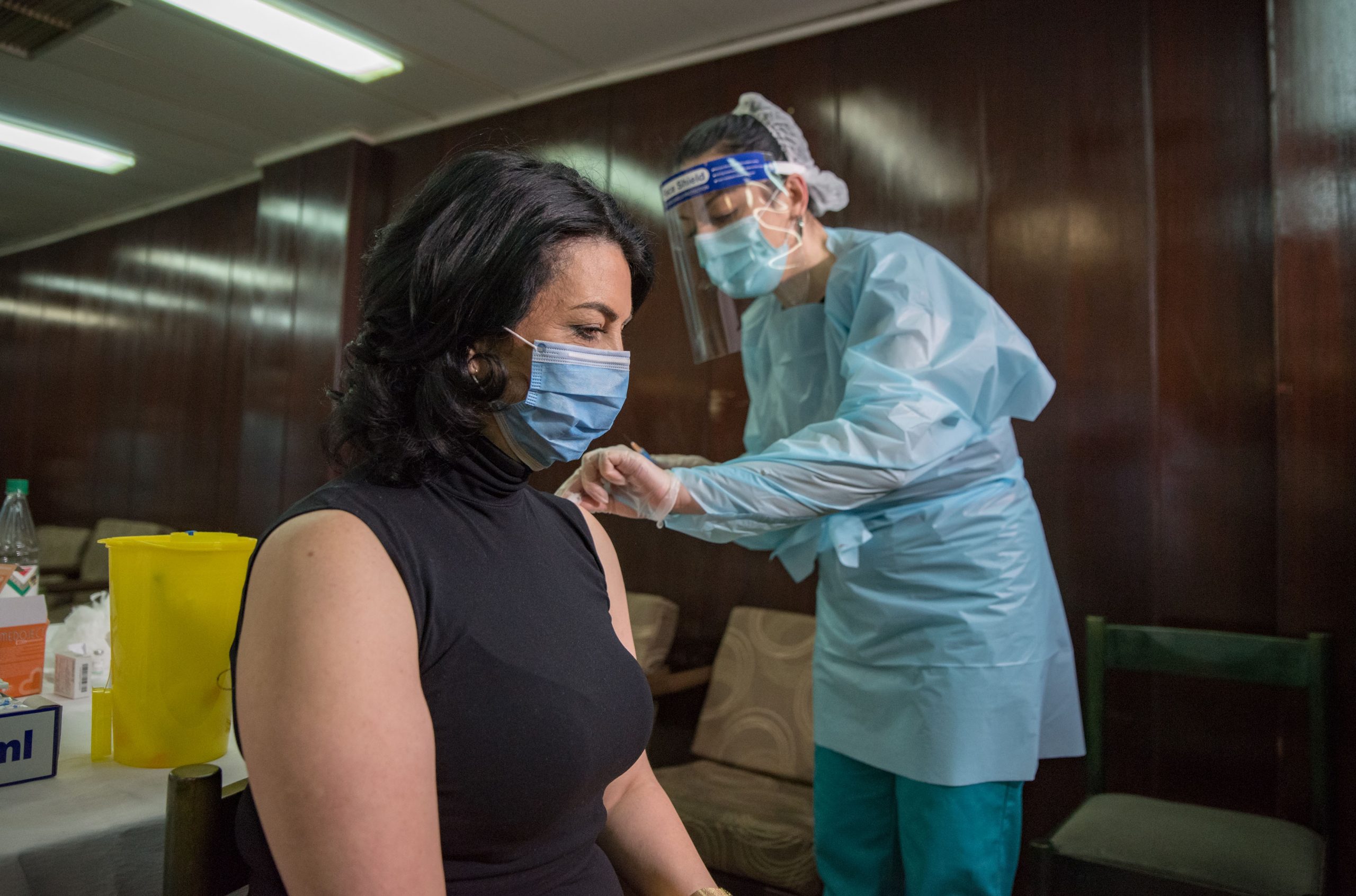 Nis, 20. januara 2021 - Gradonacelnica Nisa Dragana Sotirovski. Vakcinacija u Nisu. FOTO TANJUG/ DIMITRIJE NIKOLIC/bs