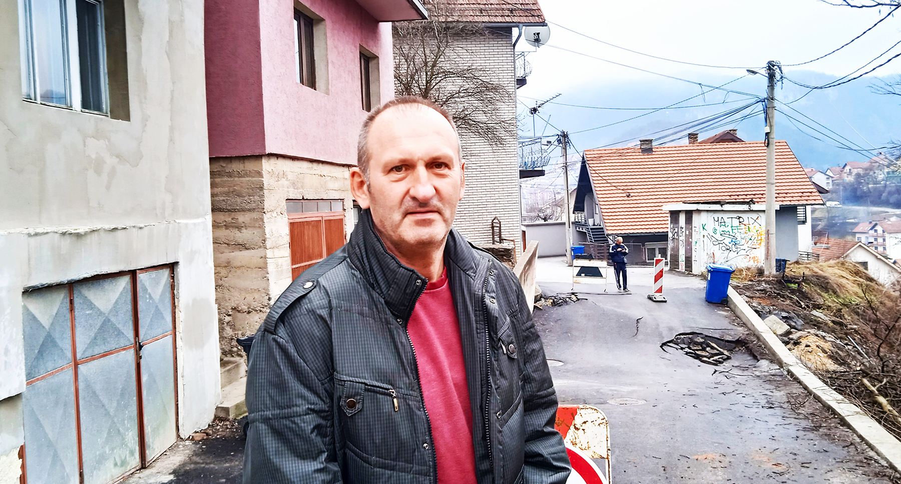 Uzice kliziste, užičko naselje Koštica u Ulici Svetozara Markovića