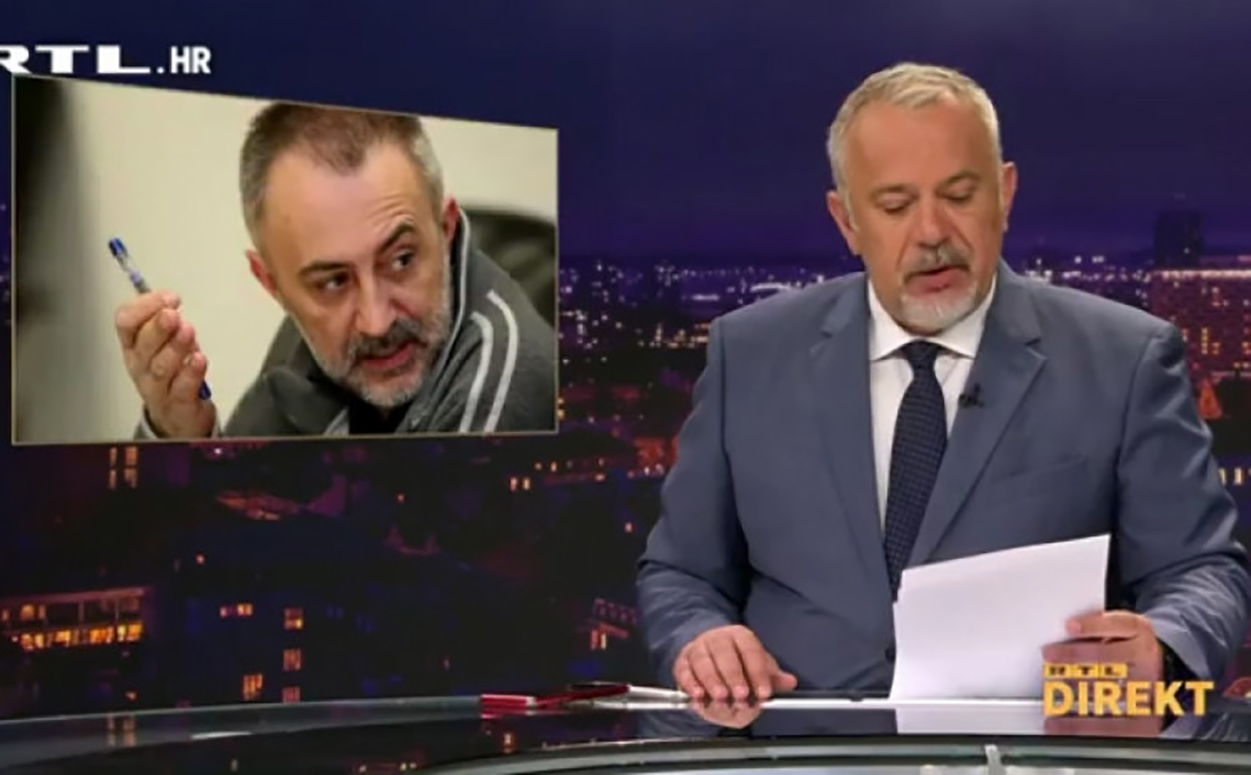 Zoran Šprajc je dnevnik zaključio informacijom HRT-a koji je saopćio da je umjesto glavnog direktora HRT-a Kazimira Bačića dužnost preuzeo Renato Kunić