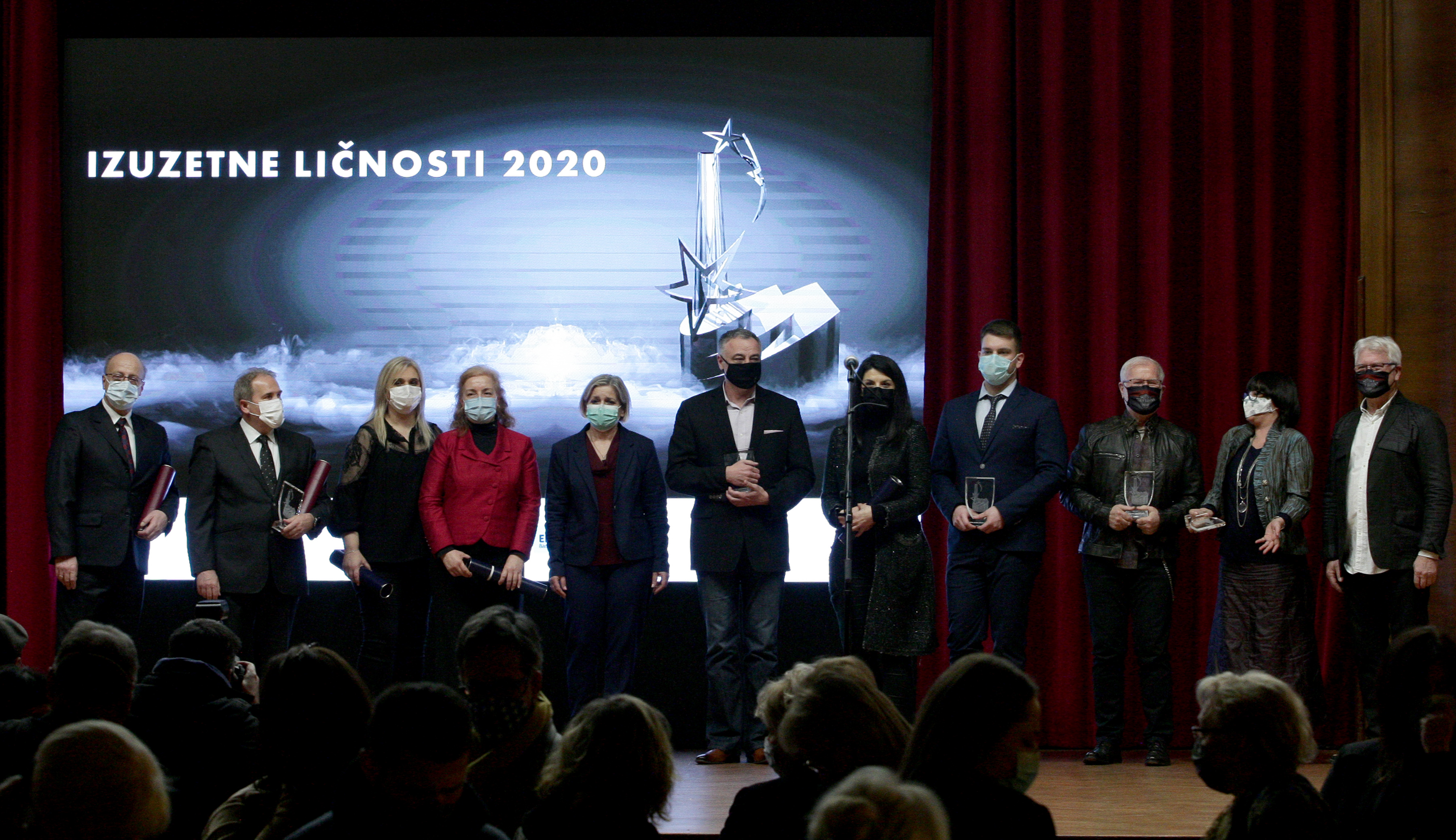 Beograd, 1. februara 2021 - Svecana dodela nagrada "Izuzetne licnosti" za 2020. godinu u organizaciji agencije Fabrika dobre energije. FOTO TANJUG/ SAVA RADOVANOVIC/ mn
