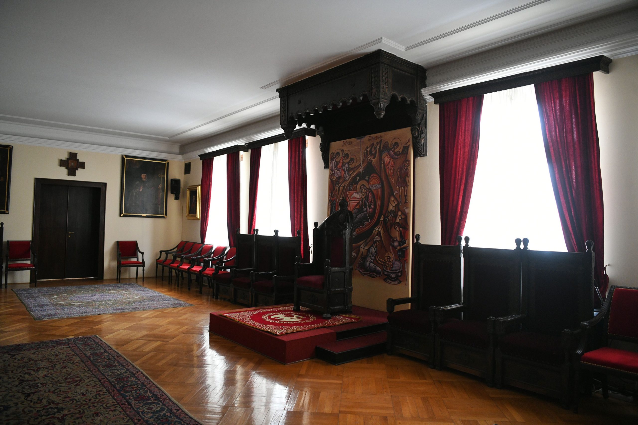 Beograd 15. januar 2021. Patrijarsija srpske pravoslavna crkve enterijer stolica patrijarha Foto:Filip Krainčanić/Nova.rs