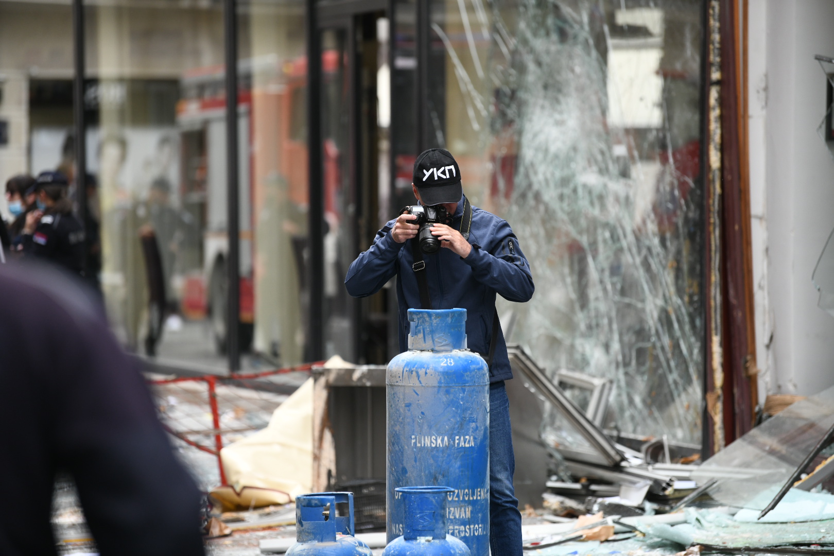 Beograd 31.05.2021. Čika Ljubina ulica, eksplozija, hronika, plinska boca, vatrogasci, policija, uviđaj, uvidjaj Foto: Vesna Lalić/Nova.rs