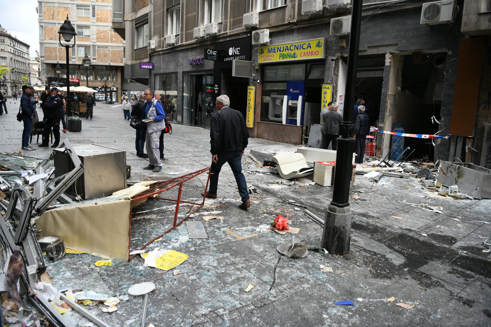 Beograd 31.05.2021. Čika Ljubina ulica, eksplozija, hronika, plinska boca, vatrogasci, policija, uviđaj, uvidjaj Foto: Vesna Lalić/Nova.rs