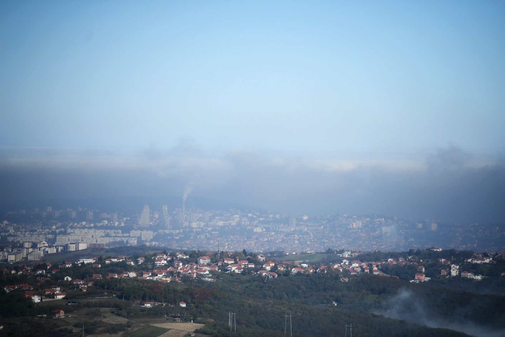 Beograd, 01.11.2020. Magla, zagađenje, zagadjenje Foto: Vesna Lalić/Nova.rs