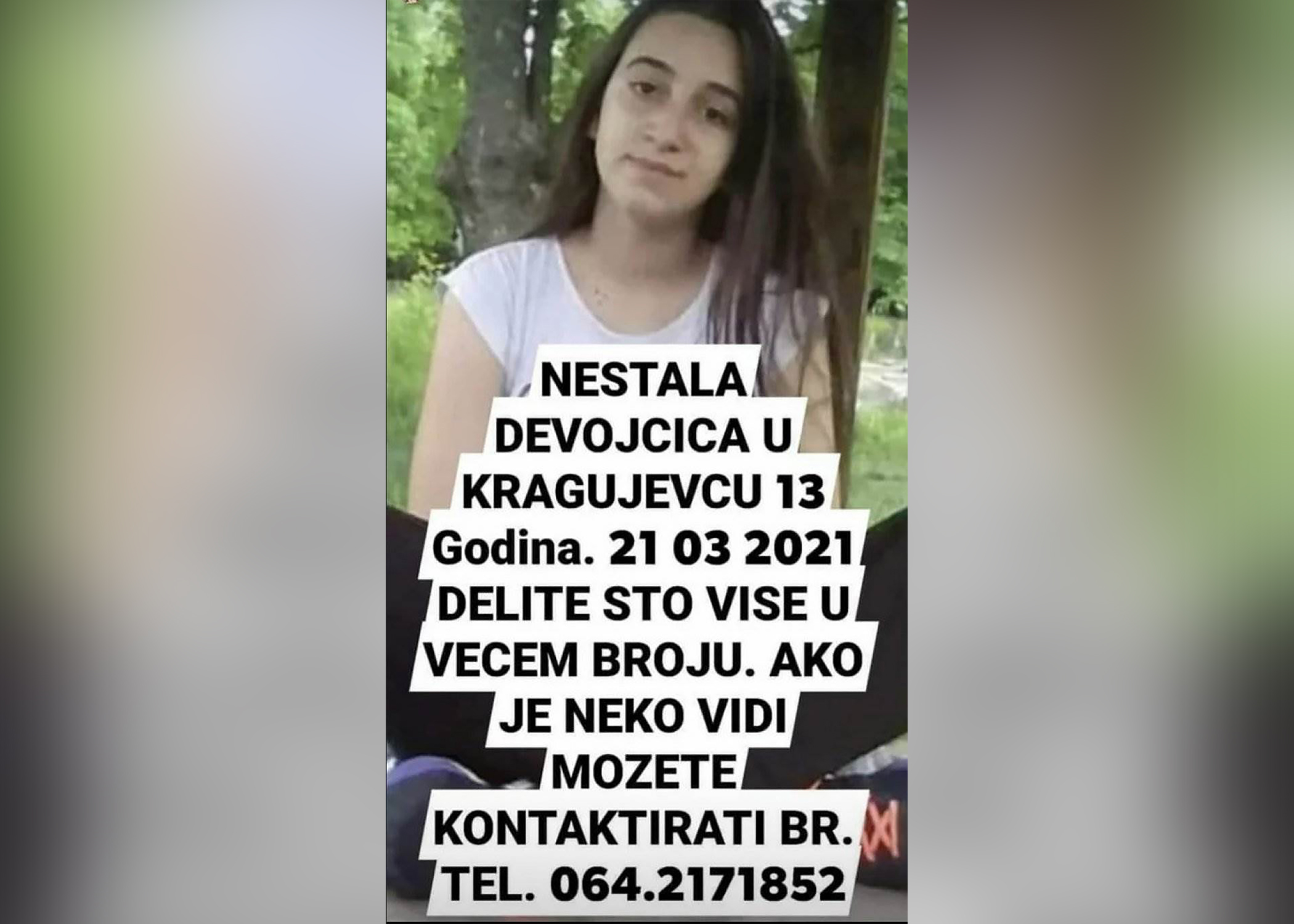 nestala devojcica