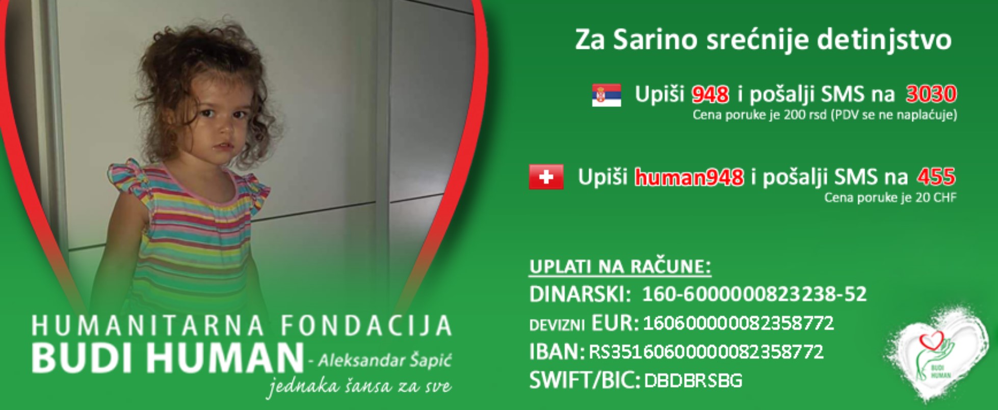 Sara Nikolić Foto: Humanitarna organizacija Budi human