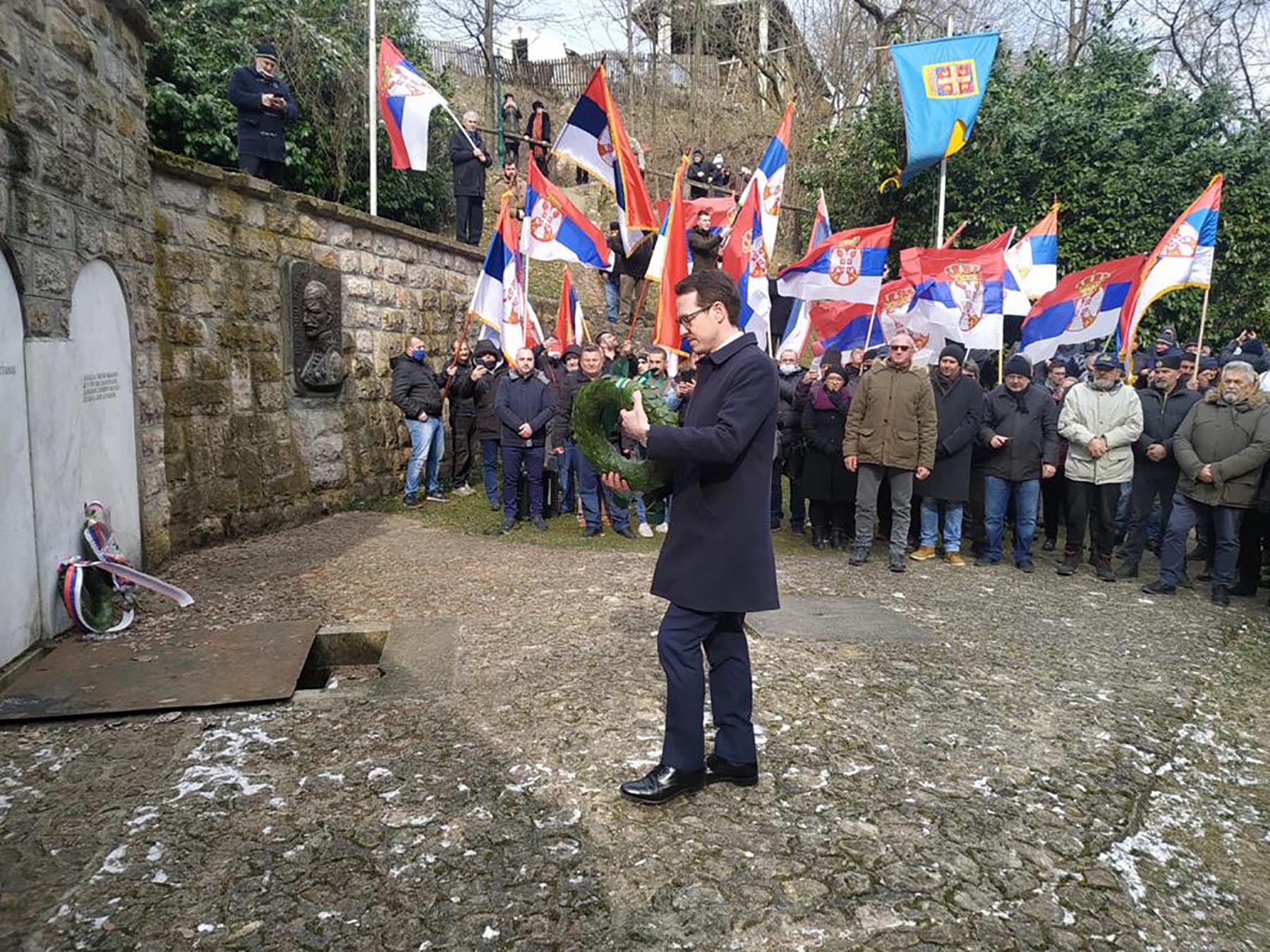 Princ Filip Karadjordjevic i princeza Danica polaganje venaca Mariceva jaruga Orasac