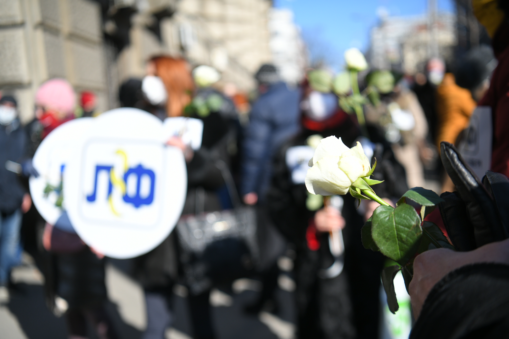 Beograd 15.02.2021. Protest Sindikata lekara i farmaceuta ispre Vlade Srbije. Sindikat lekara i farmaceuta, Vlada Srbije Foto: Nemanja Jovanović/Nova.rs