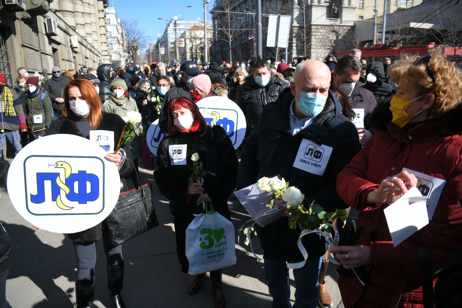 Rade Panić
Beograd 15.02.2021. Protest Sindikata lekara i farmaceuta ispre Vlade Srbije. Sindikat lekara i farmaceuta, Vlada Srbije Foto: Nemanja Jovanović/Nova.rs
