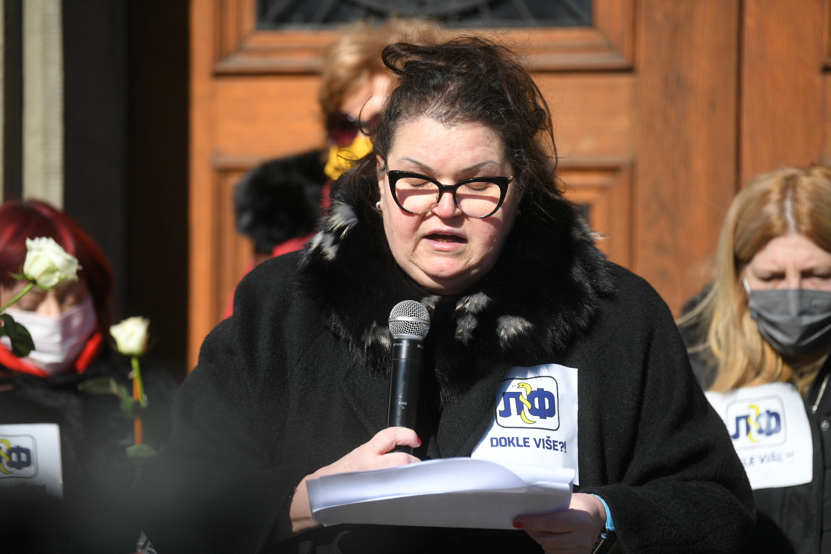 Beograd 15.02.2021. Protest Sindikata lekara i farmaceuta ispre Vlade Srbije. Sindikat lekara i farmaceuta, Vlada Srbije Foto: Nemanja Jovanović/Nova.rs