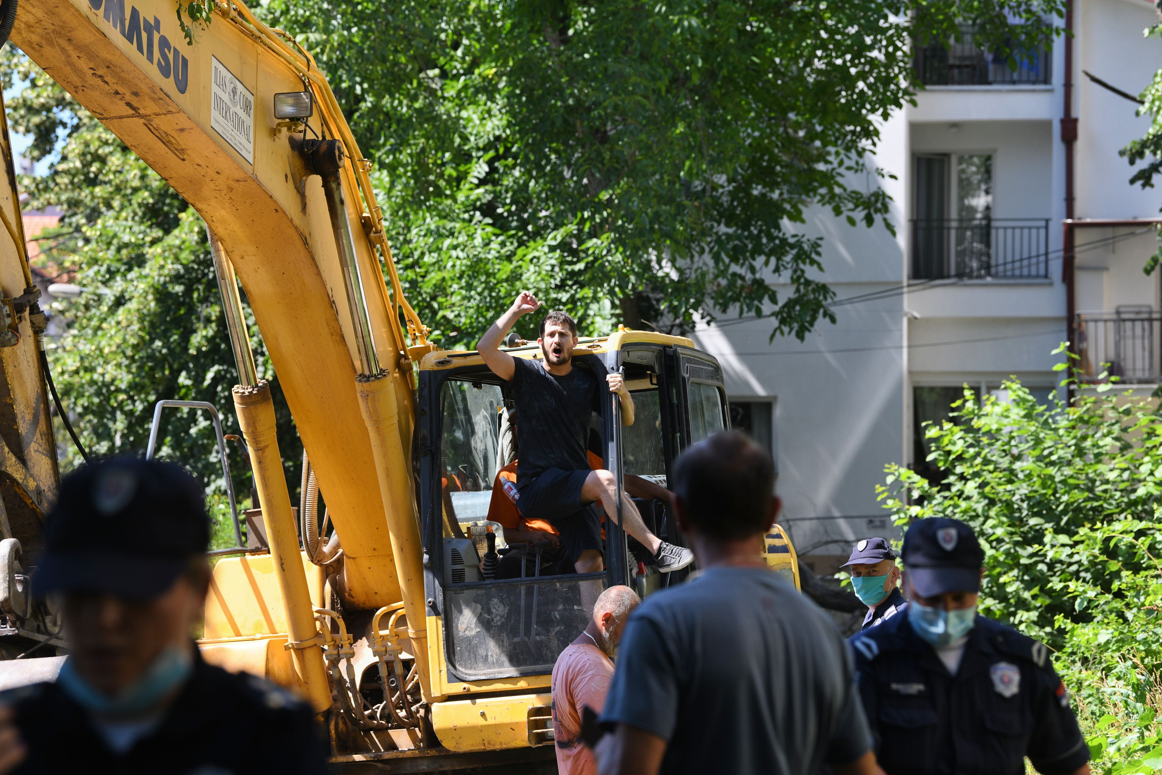 Beograd 01. jul 2020. Banovo brdo parkic protest Sacuvajmo nas parkic Foto:Filip Krainčanić/Nova.rs