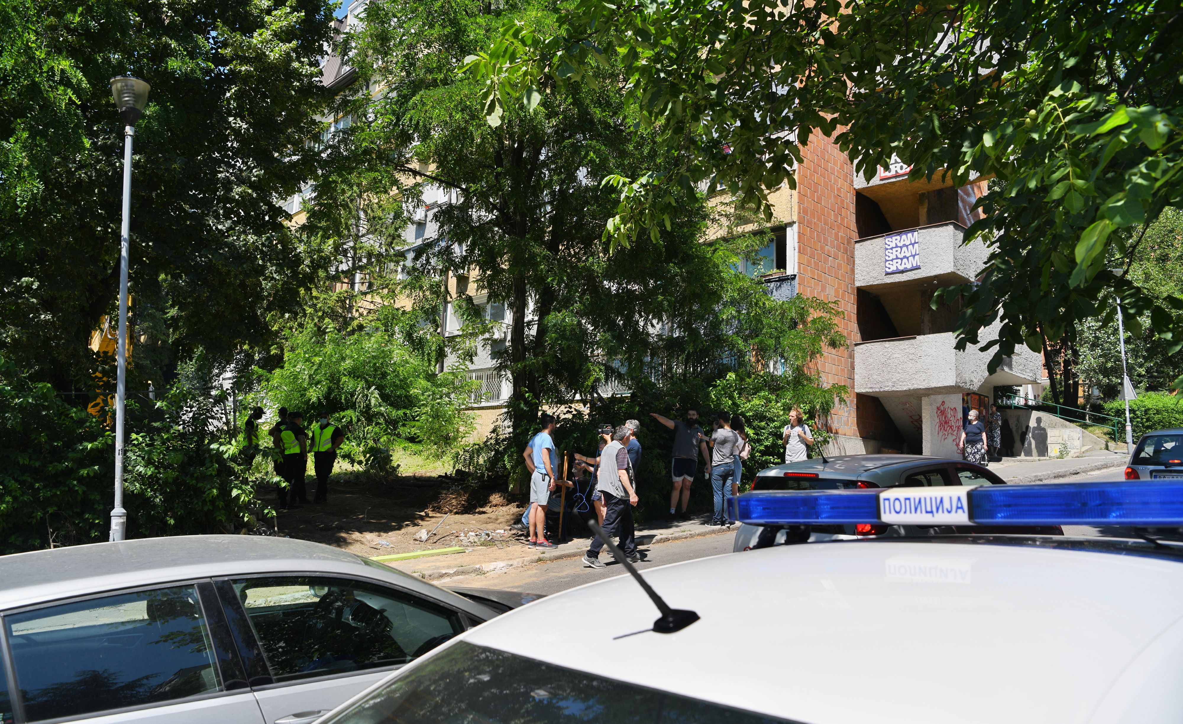 Beograd 01. jul 2020. Banovo brdo parkic protest Sacuvajmo nas parkic Foto:Filip Krainčanić/Nova.rs