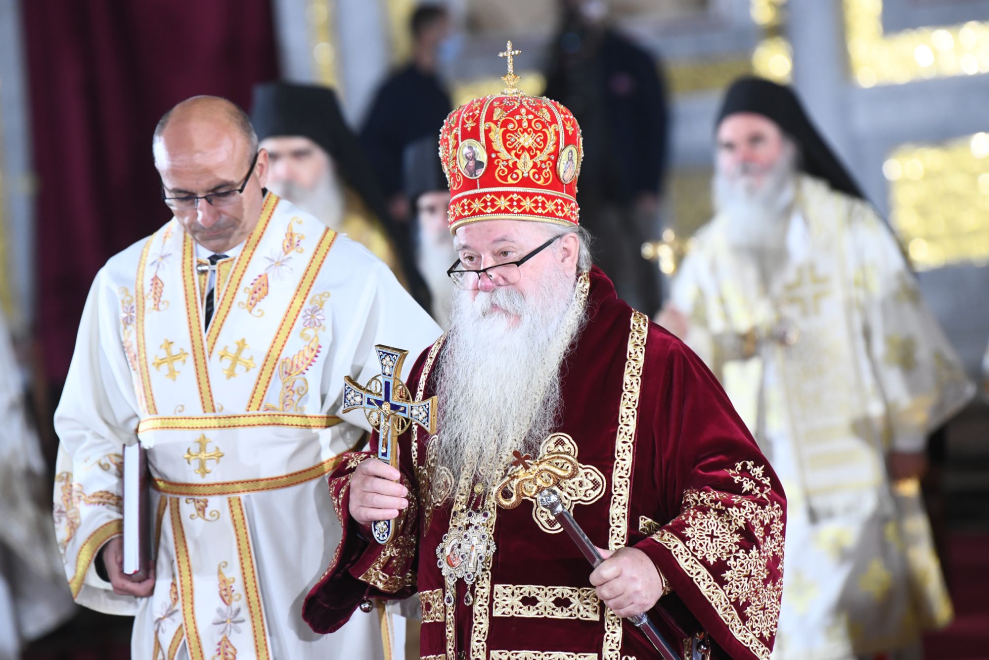 Beograd 22. novembar 2020. Sahrana patrijarha Irineja u Hramu Svetog Save Foto:Goran Srdanov/Nova.rs