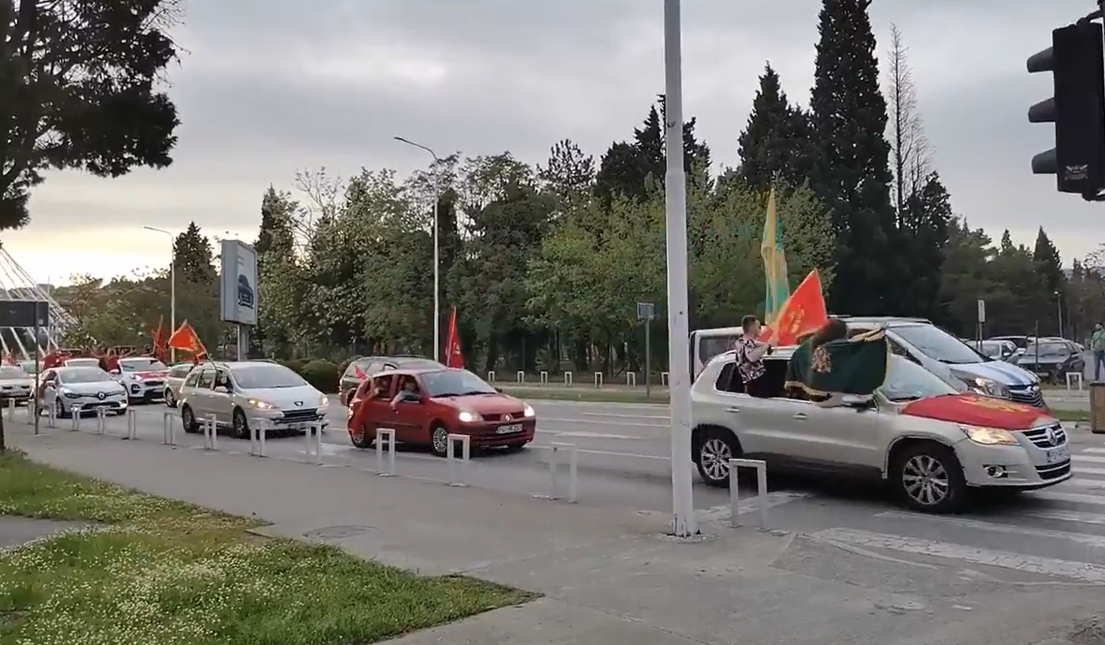 Auto-kolona u Podgorici