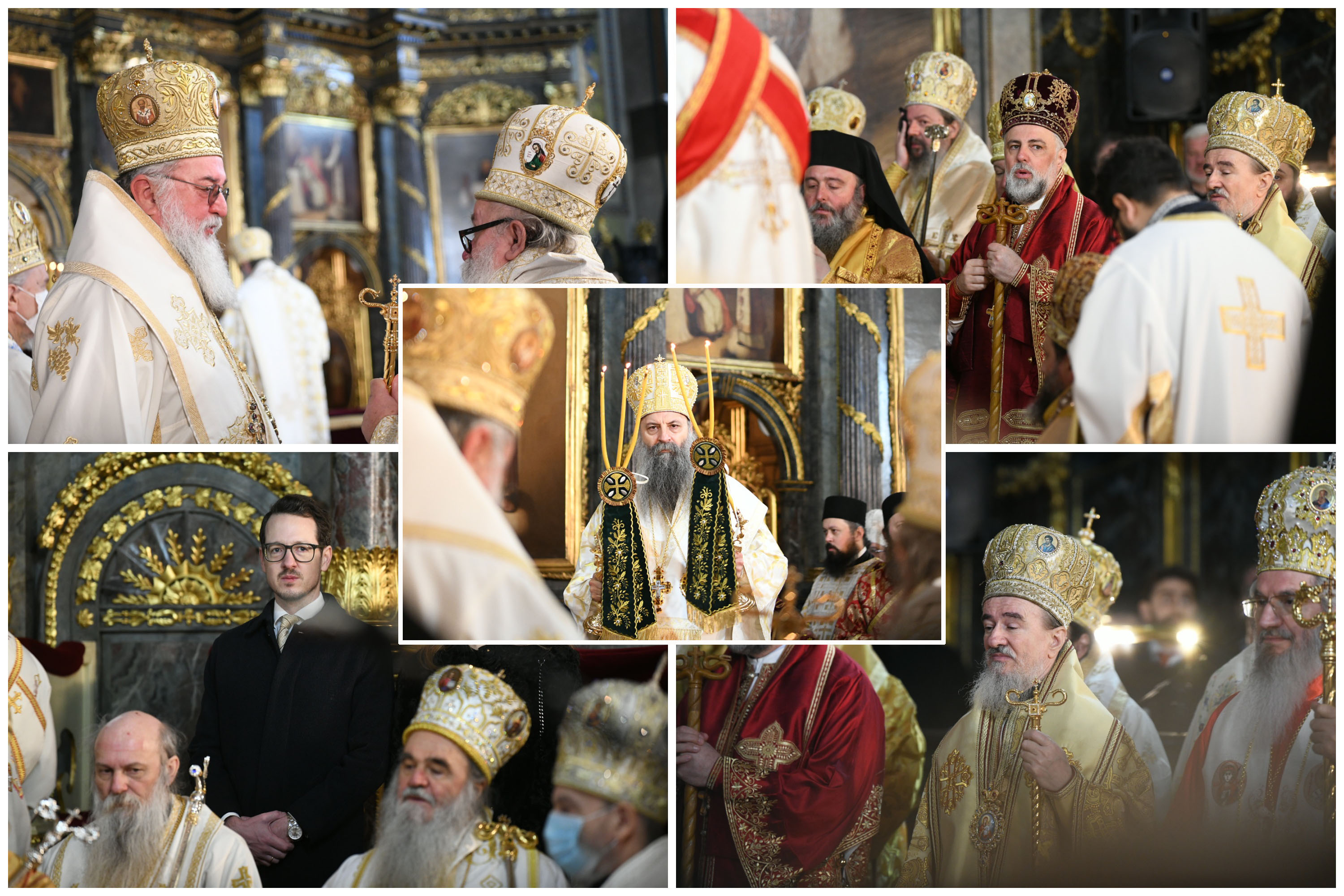 Beograd 19.02.2021. Saborna crkva, ustoličenje patrijarha, novi patrijarh, ceremonija