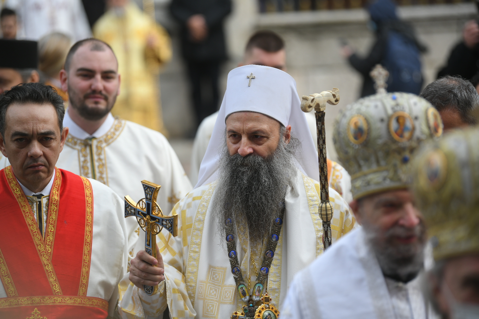Patrijarh Porfirije
Beograd 19.02.2021. Saborna crkva, ustoličenje patrijarha, novi patrijarh, ceremonija