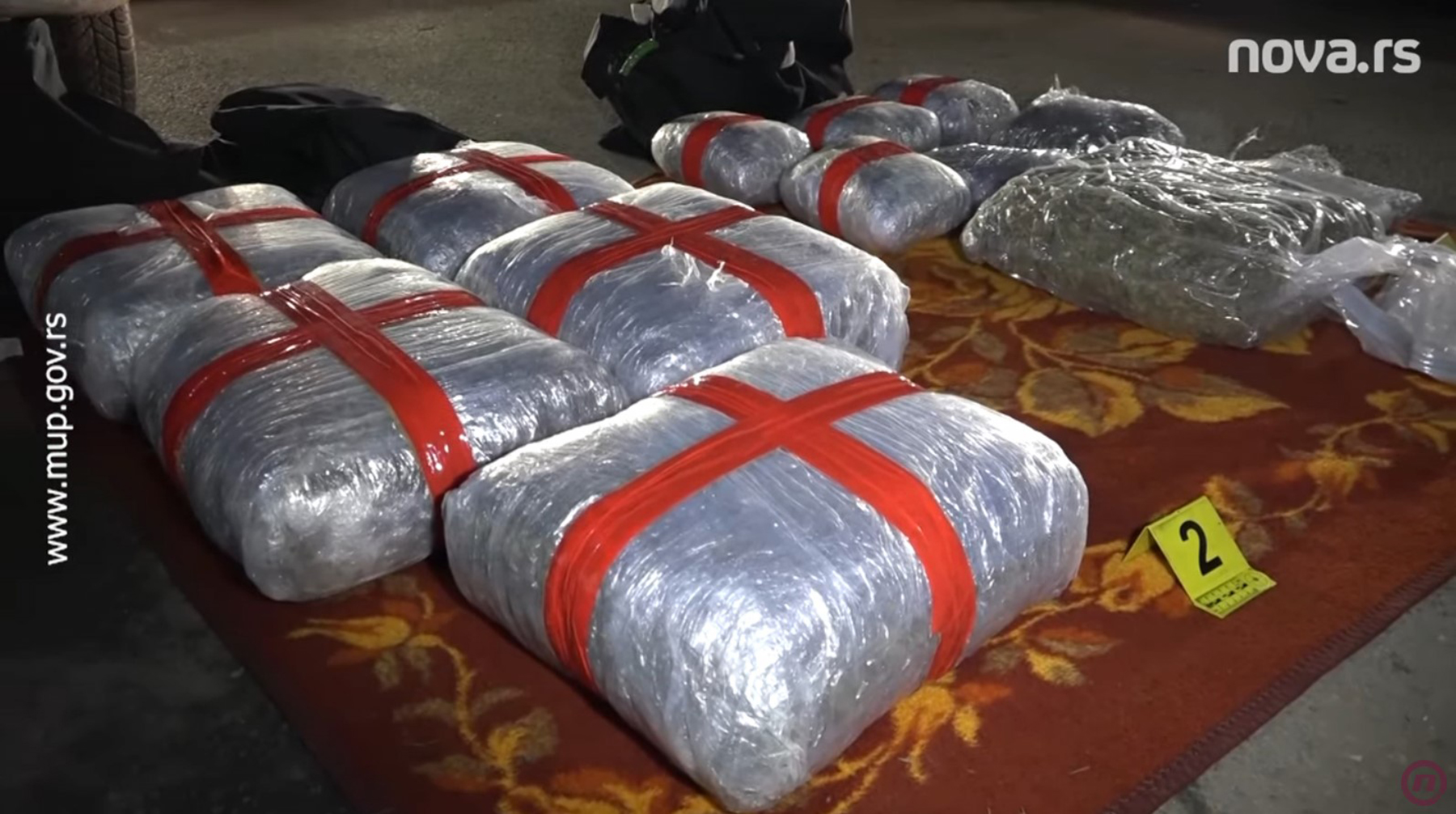 Zaplenjeno oko 40 kilograma marihuane,uhapšeni osumnjičeni