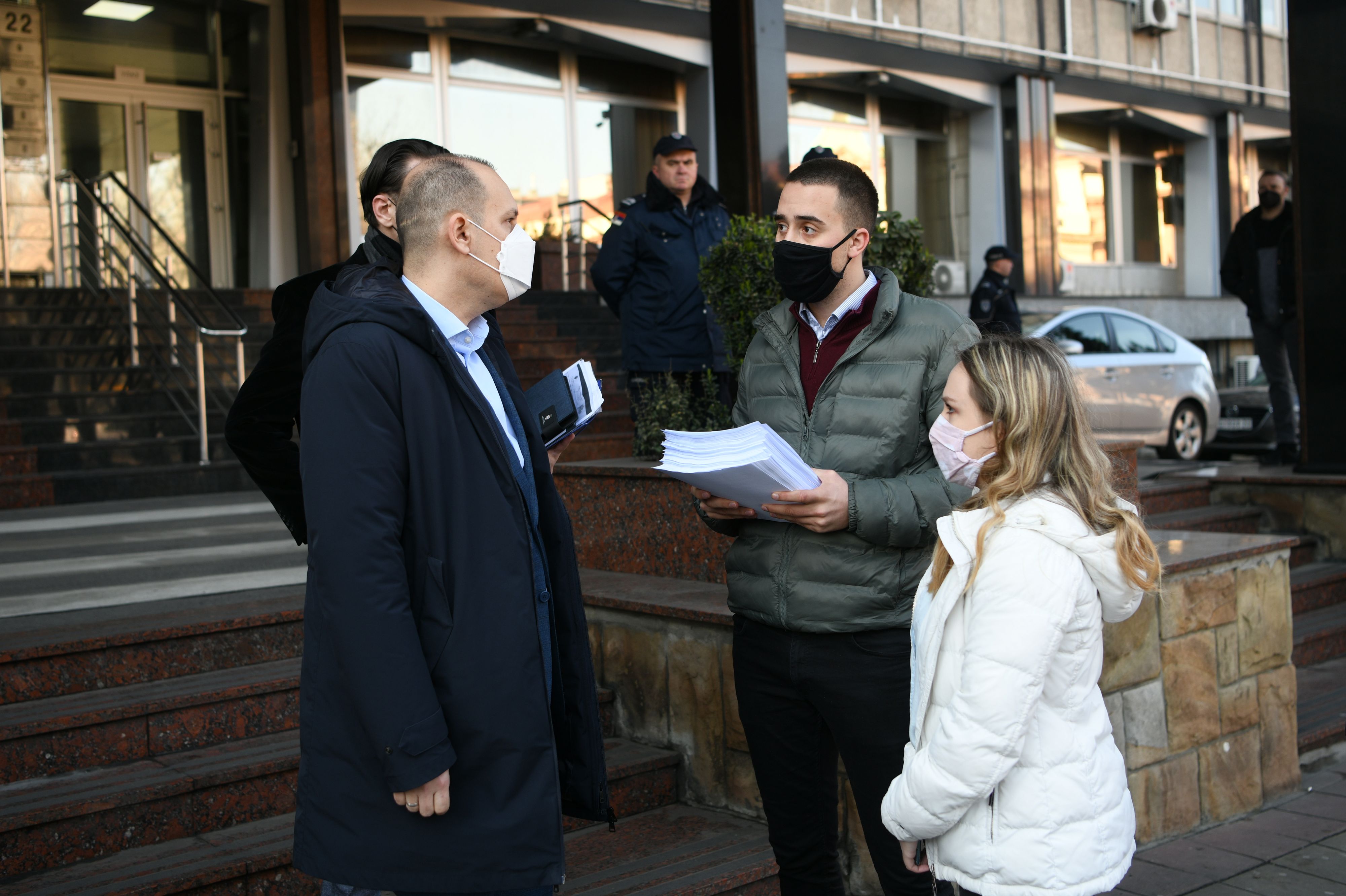 Beograd, 22.02.2021. Ministarstvo zdravlja Nemanjina, "Ne damo Studentsku polikliniku", KZŠ, potpisi peticija, Studentska poliklinika,  Zlatibor Lončar Foto: Filip Krainčanić/Nova.rs