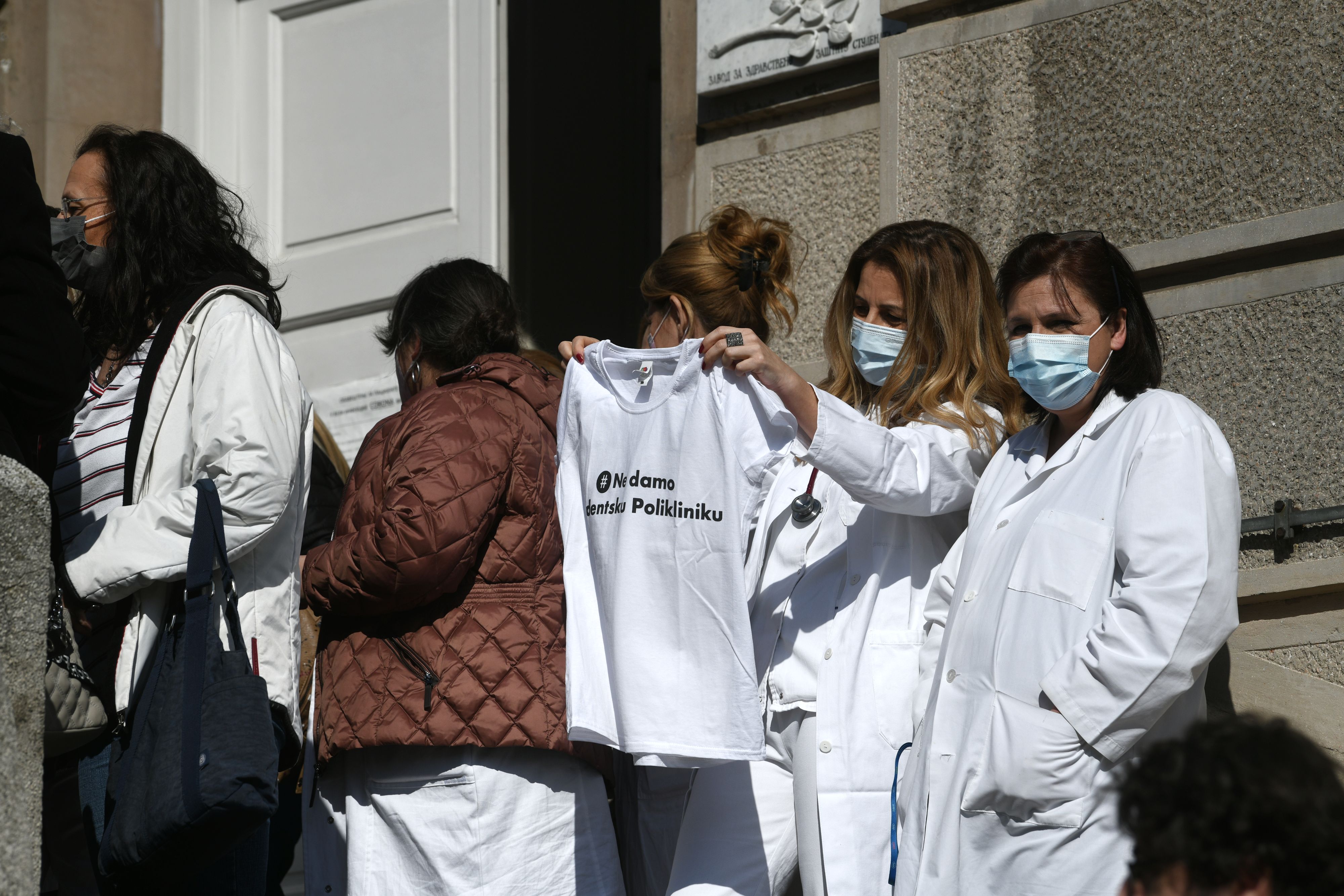 Beograd, 22.02.2021. "Ne damo Studentsku polikliniku", Studentska poliklinika,  protest Foto: Filip Krainčanić/Nova.rs