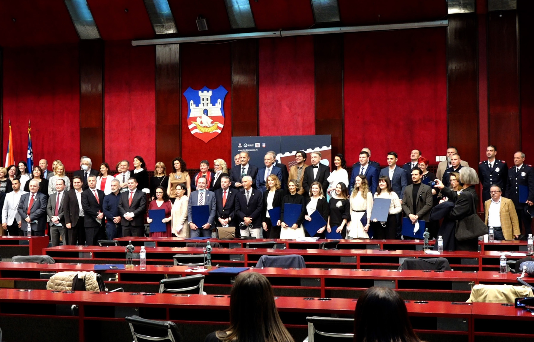 Beograd, 19. aprila 2021. Dodela nagrade grada Beograda za 2019. godinu i nagrade grada Beograda - despot Stefan Lazarevic za 2020. godinu. Foto:MUP Srbije