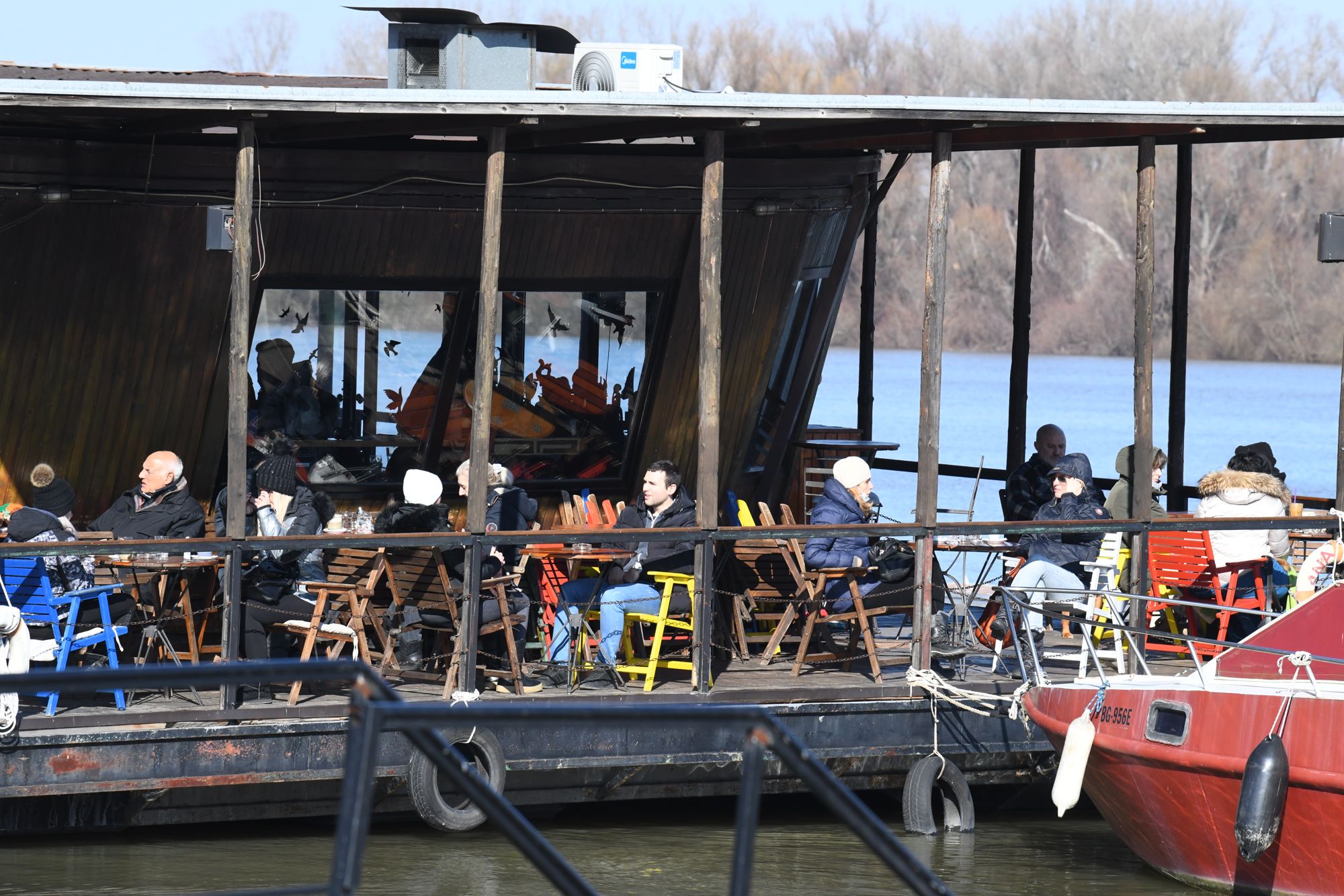 Beograd 15.02.2021. Zemunski kej, zima, sunce, zubato sunce, šetnja, minus, vreme, prognoza, sunčano, hladno Foto: Goran Srdanov/Nova.rs